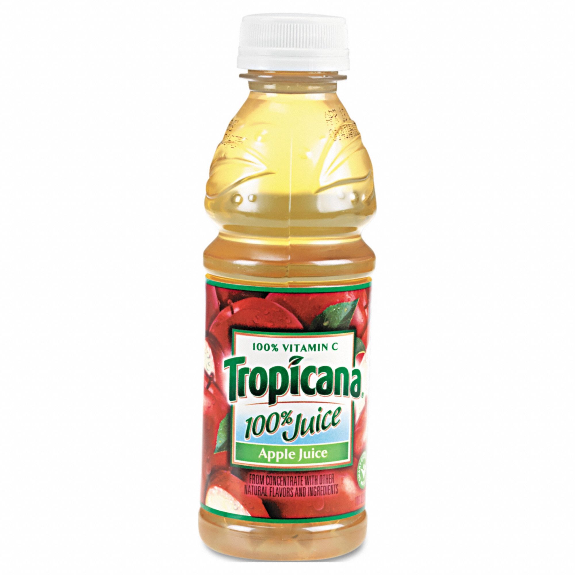 TROPICANA Juice: Apple, Non-Caffeinated, Bottle Beverage Pack, Liquid, 10  oz Net Wt