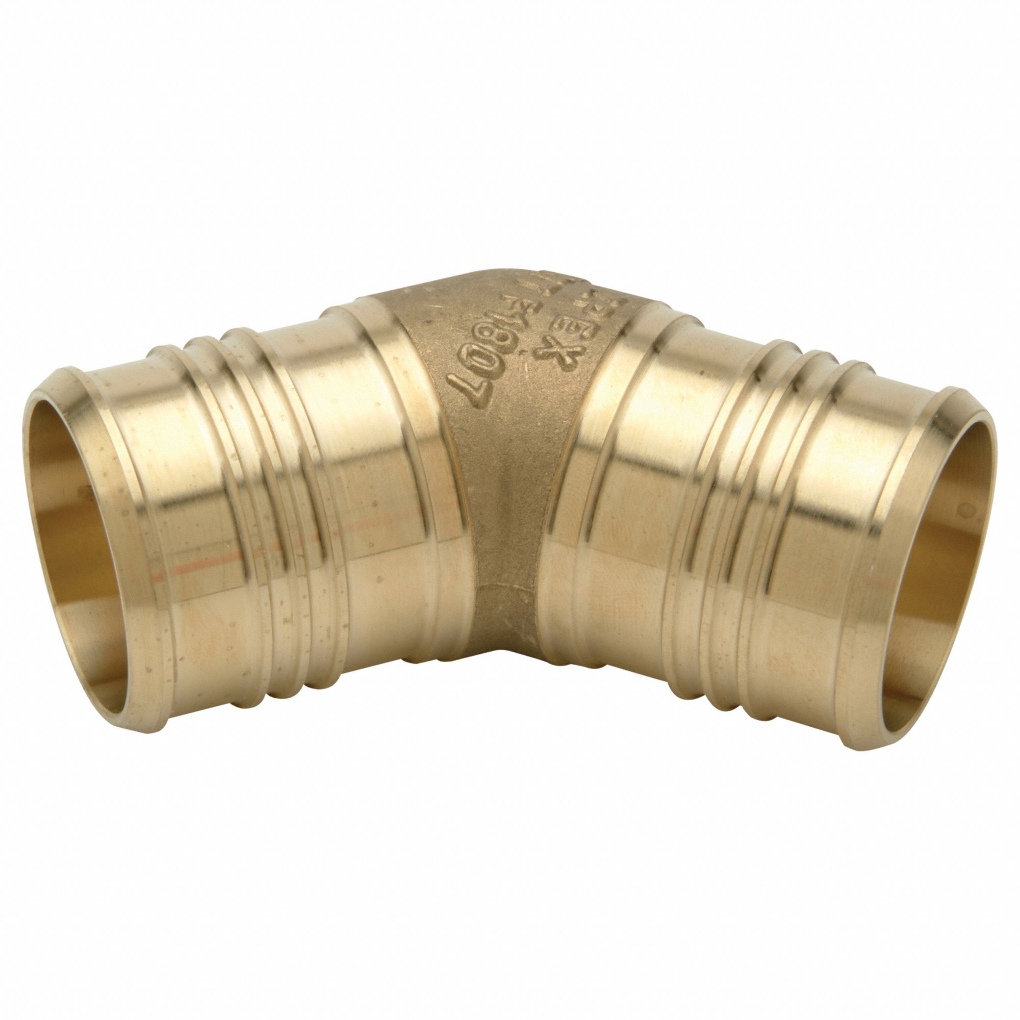Brass, Barbed x Barbed, Coupling 788EV8QQE8845GX Grainger