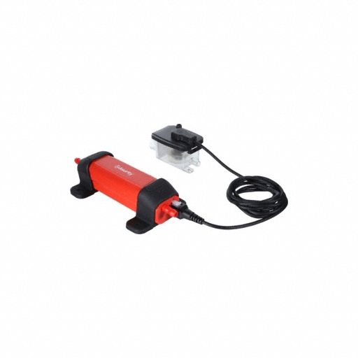 Minisplit condensate pump: 115/208-230V AC, 4 gph, 26 ft Max. Head, Safety Switch & Tubing