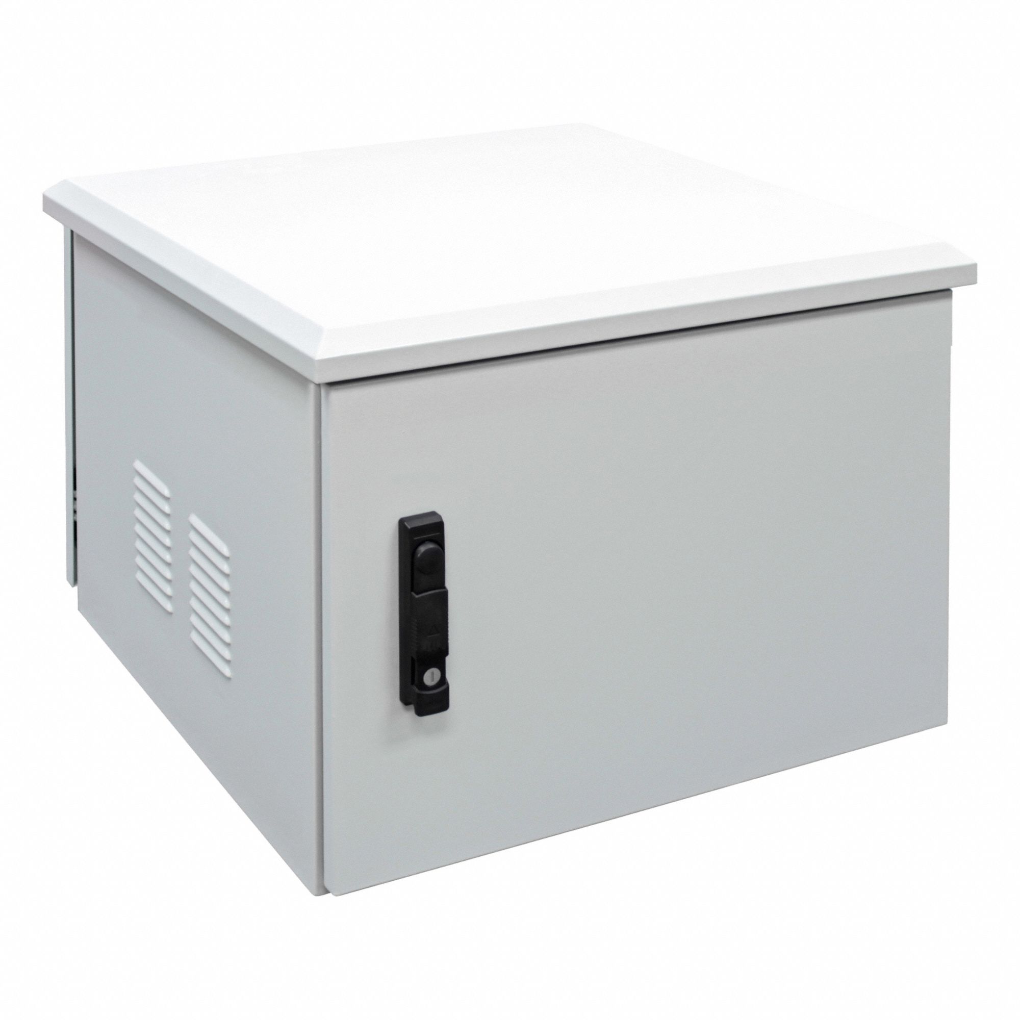 Network Cabinet: 6 Rack Units, 14 5/8 in x 23 5/8 in x 21 5/8 in, Powder Coated, Steel