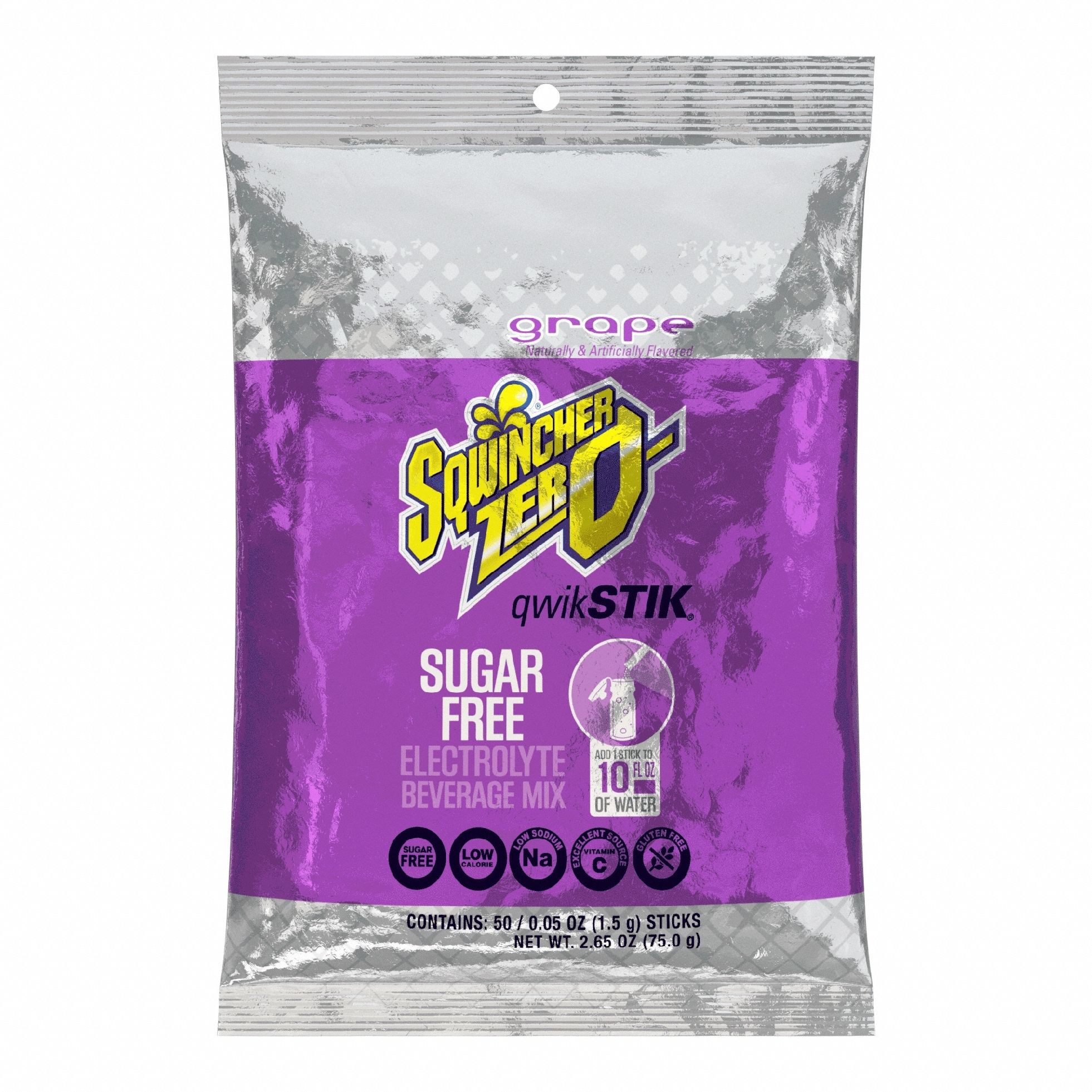 Sports Drink Mix: Grape, Single-Serve, 0.1 oz Concentrate Per Pack, Sugar-Free, 500 PK