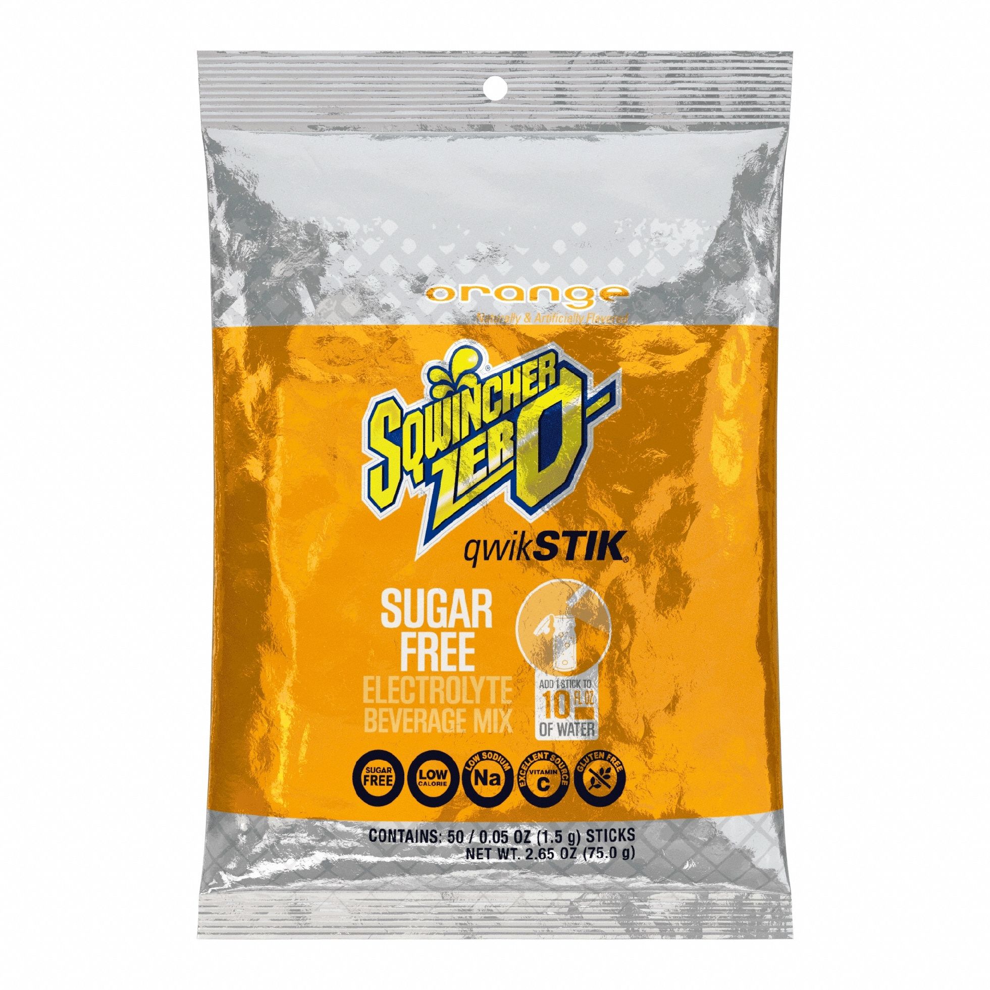 Sports Drink Mix: Orange, Single-Serve, 10 oz Concentrate Per Pack, Sugar-Free, 500 PK