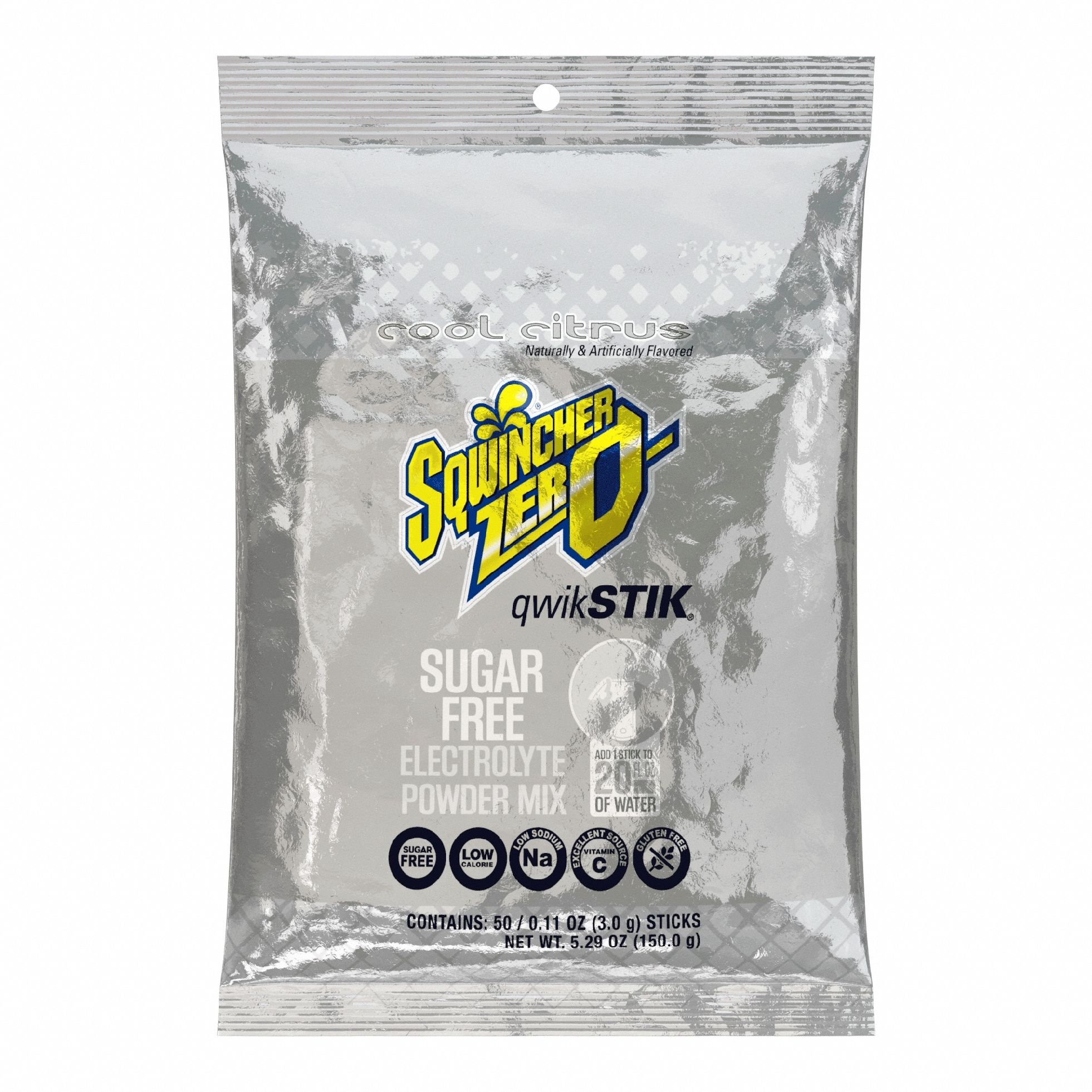 SQWINCHER, Cool Citrus, Single-Serve, Sports Drink Mix - 12P471