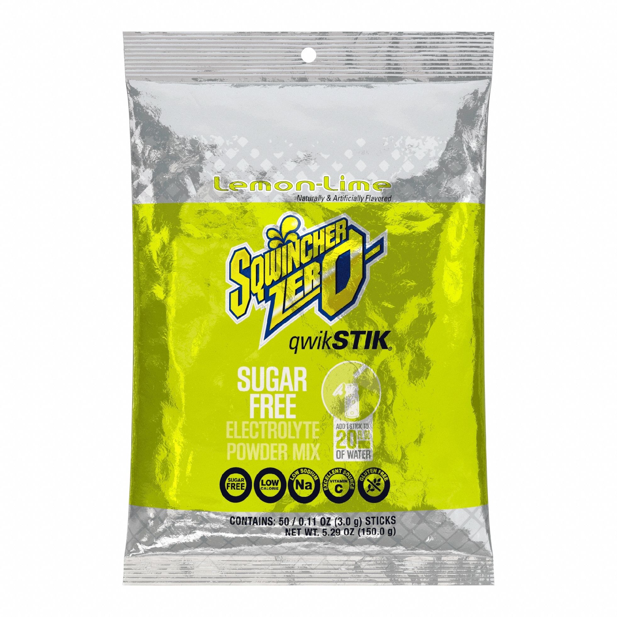 Sports Drink Mix: Lemon-Lime, Single-Serve, 20 oz Concentrate Per Pack, Sugar-Free, 50 PK
