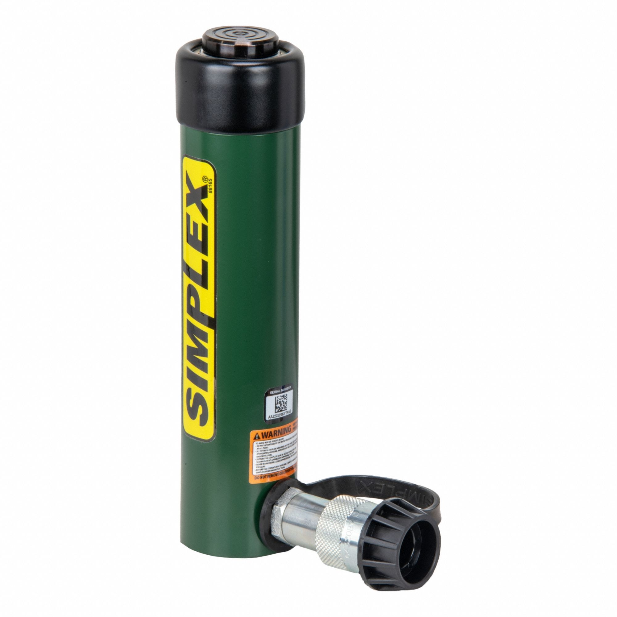 CYLINDER, SINGLE ACTING, 10 TON NOMINAL CAPACITY, 6 IN NOMINAL STROKE LENGTH, STEEL