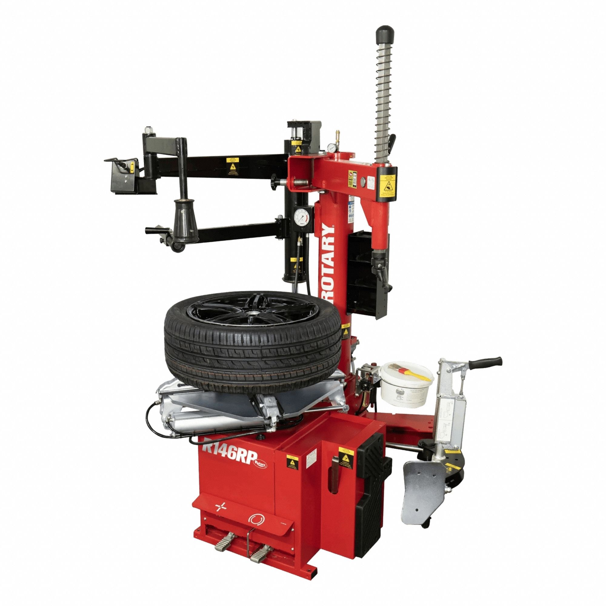 Tire Changer: Electric, Floor Mount, Single-Phase Phase, 5 in Min Rim Wd, 110 V AC Volt