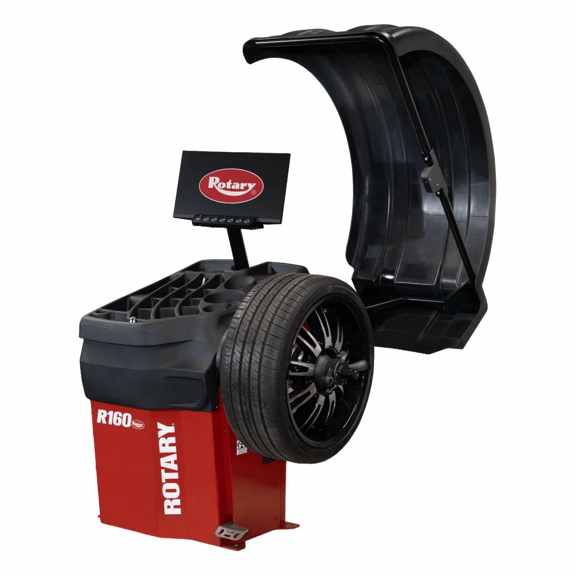 Wheel Balancer: LCD, Single-Phase Phase, 10 in Min Rim Dia, 30 in Max Rim Dia, Quick Nut
