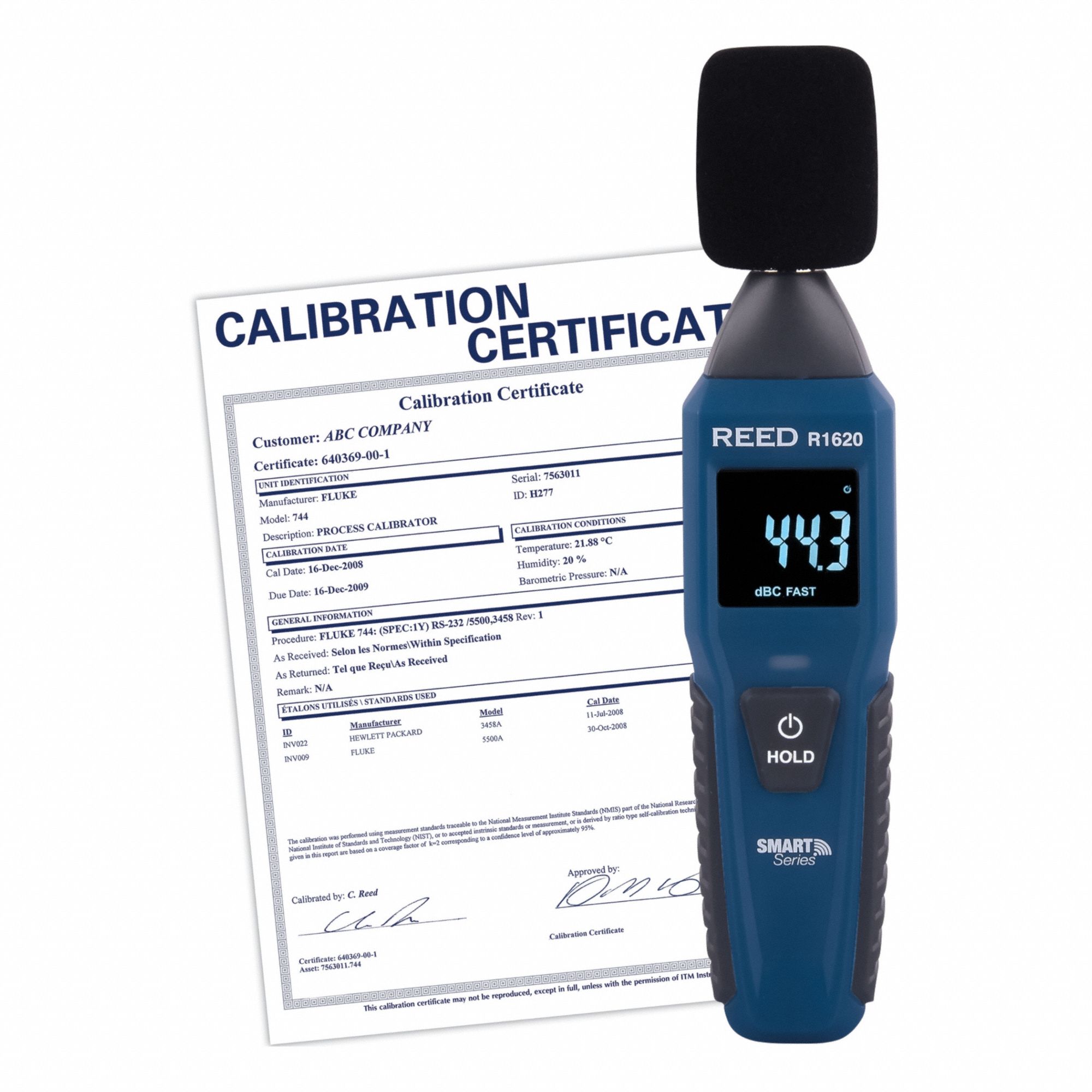 Sound Level Meter LCD 8 kHz 130 dB