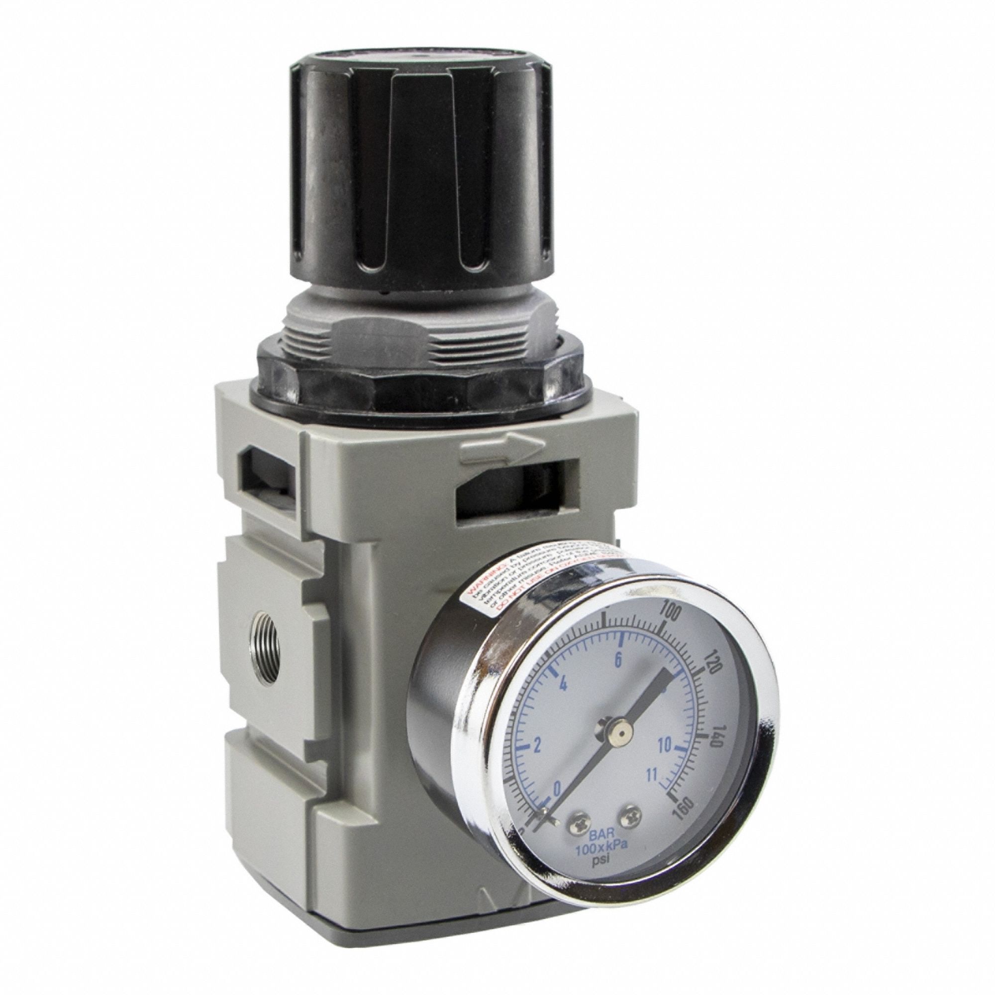 Regulator: Aluminum, 1/2 in NPT, 165 scfm, 5 psig to 125 psig, 300 psig Max Op Pressure