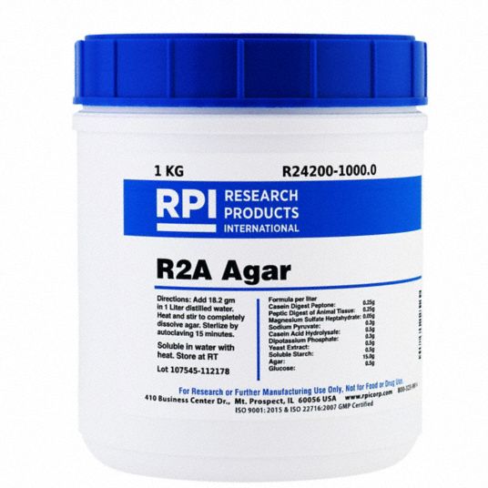 Rpi 1 Kg Container Size Powder R2a Agar 31gd44r24200 10000 Grainger 0191