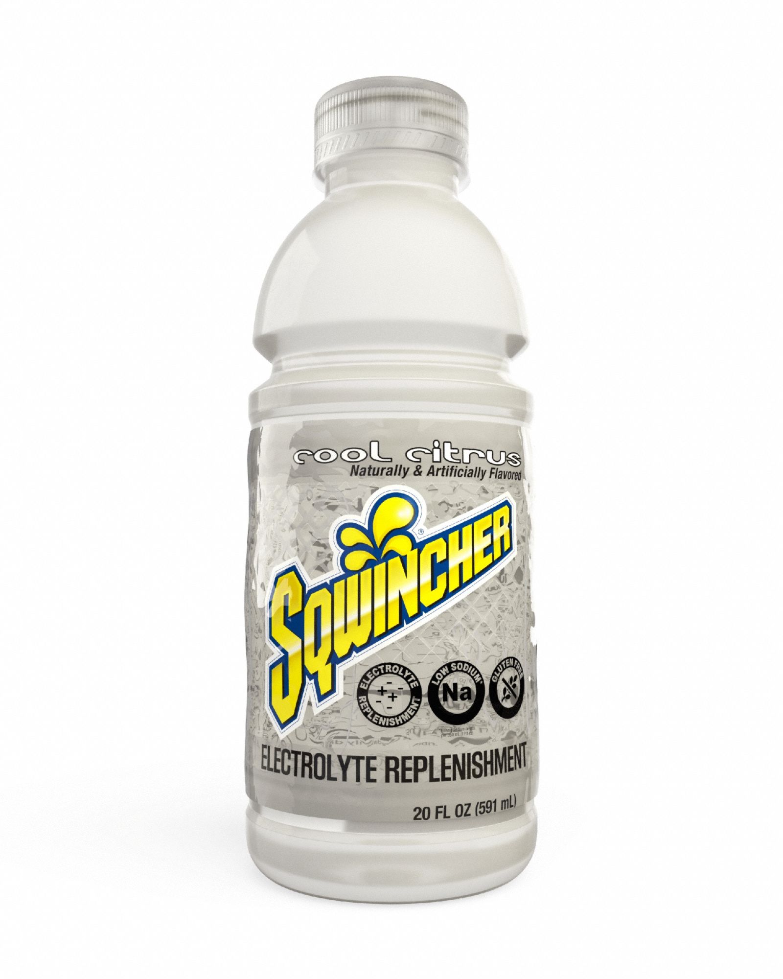 Sports Drink: Cool Citrus, Single-Serve, 20 fl oz Container Size, Full-Sugar, Clear, 24 PK