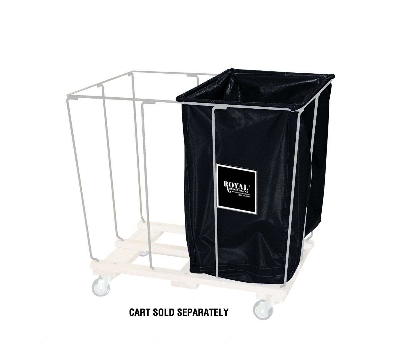 Drop-In Divider: Vinyl Liner, Black, 10 bu Truck Capacity, 18 in Overall Lg