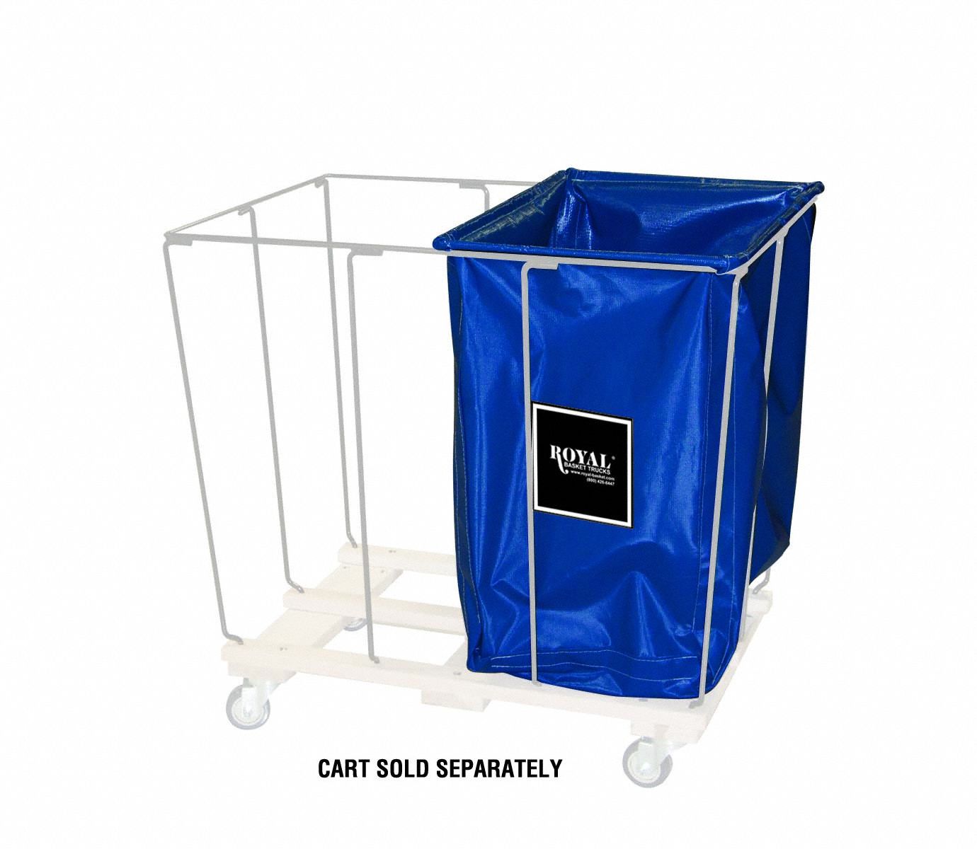 Drop-In Divider: Vinyl Liner, Blue, 10 bu Truck Capacity, 18 in Overall Lg