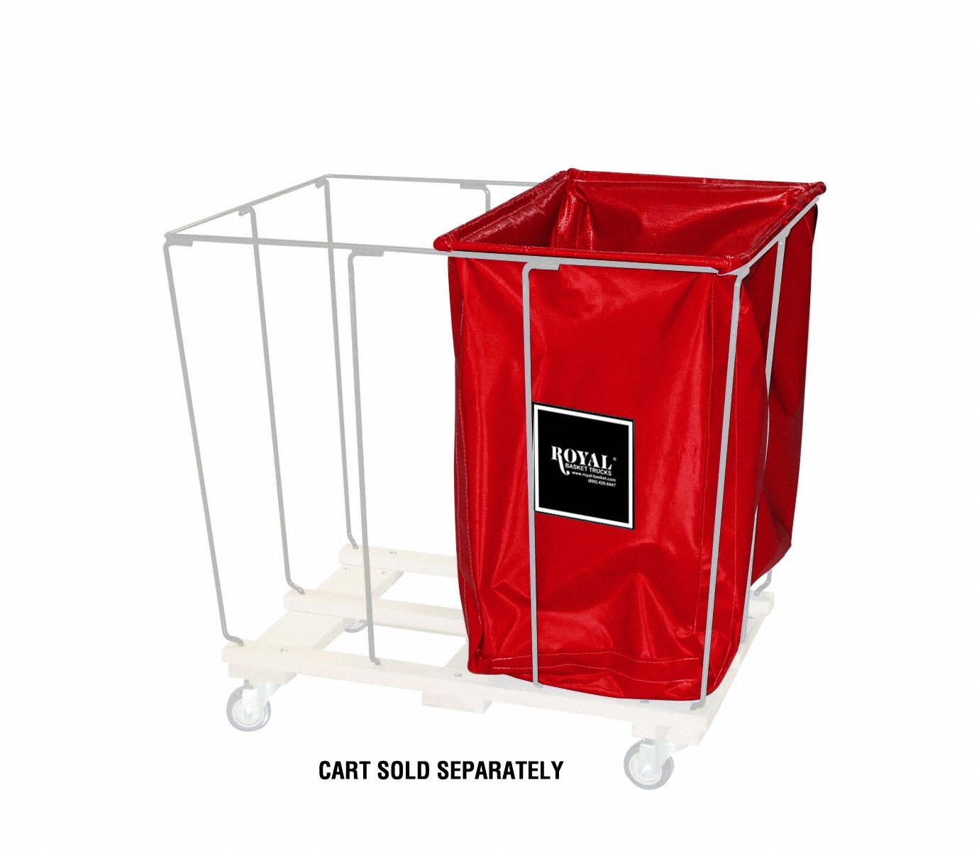 Drop-In Divider: Vinyl Liner, Red, 10 bu Truck Capacity, 18 in Overall Lg