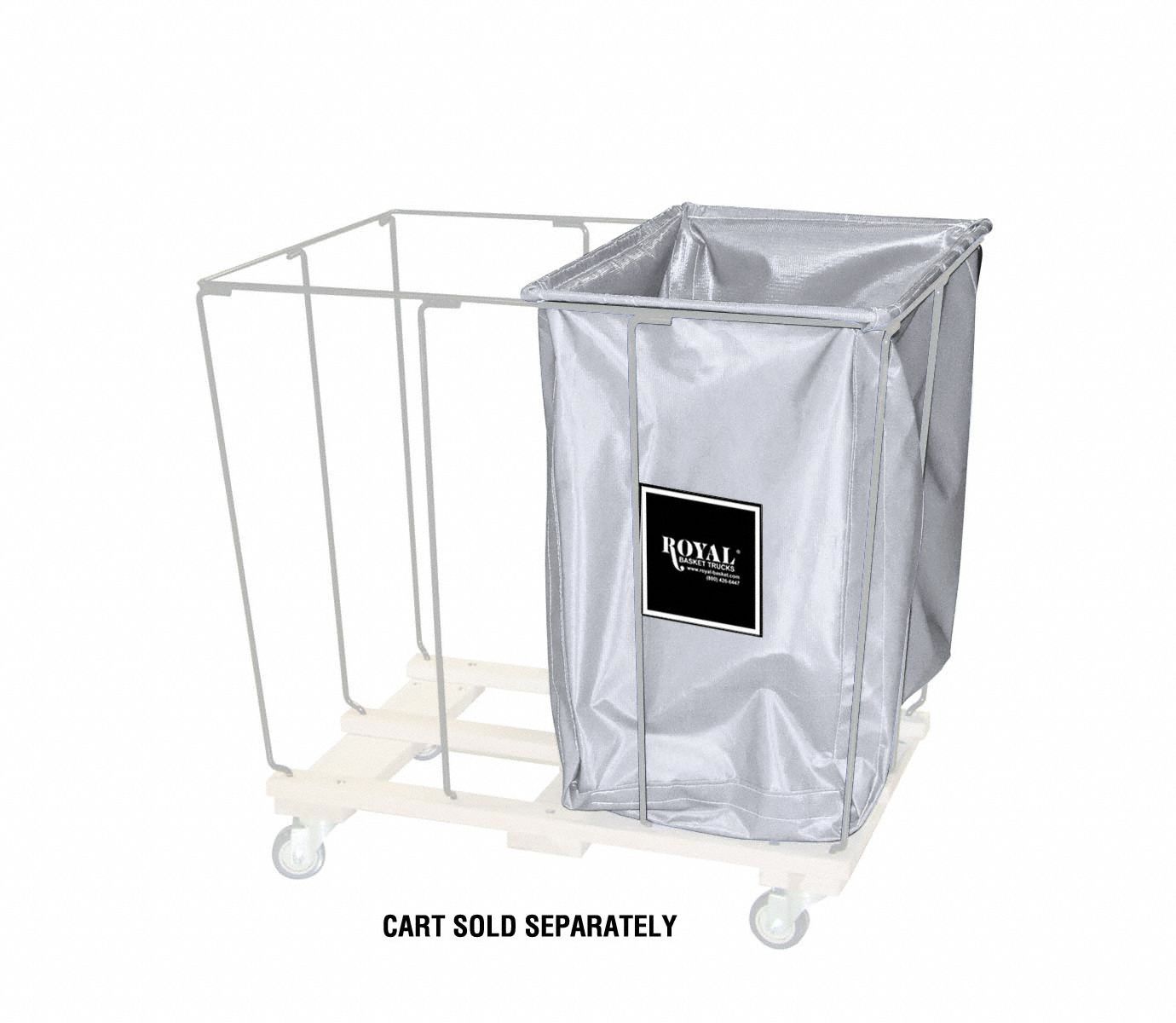 Drop-In Divider: Vinyl Liner, White, 10 bu Truck Capacity, 18 in Overall Lg