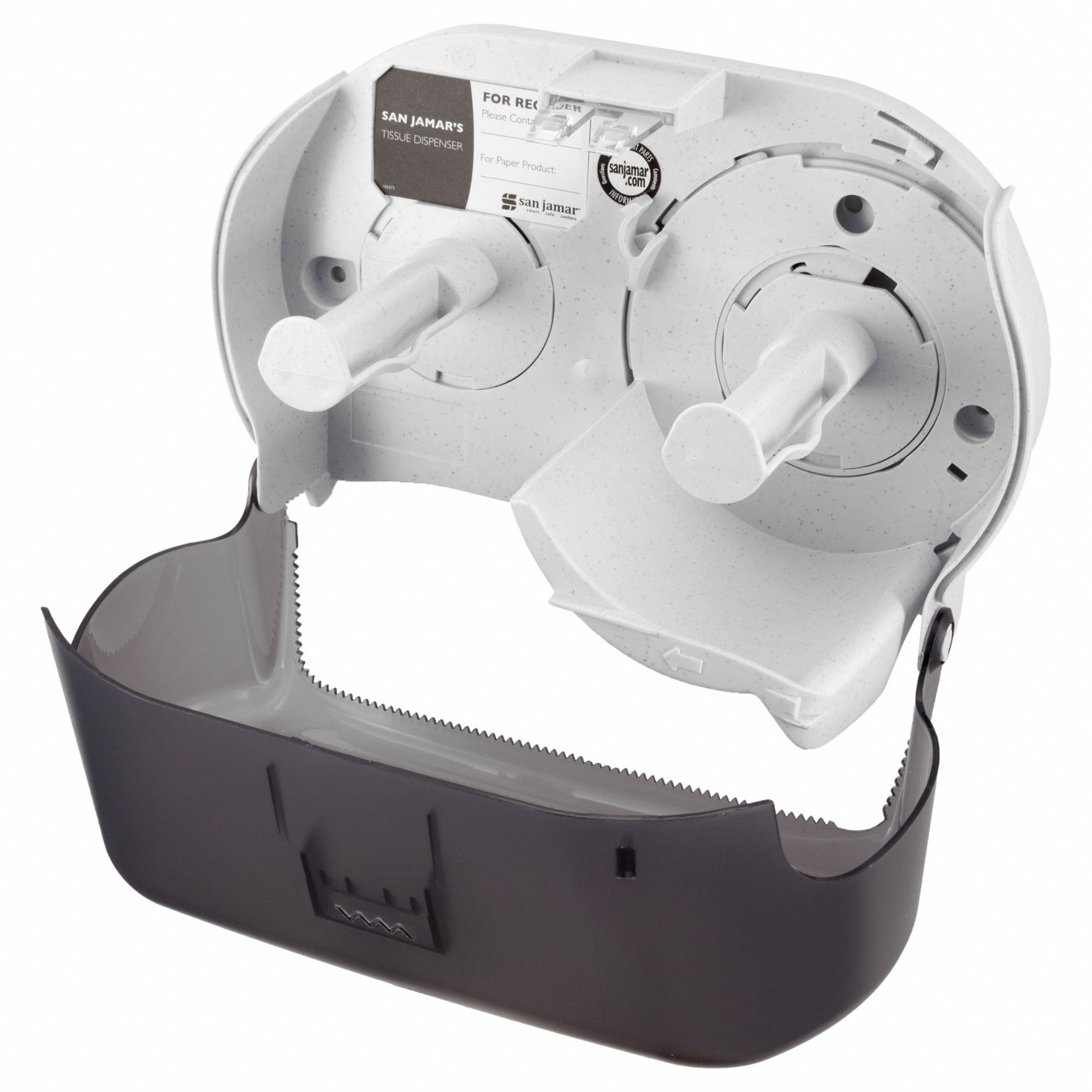 Toilet Tissue Dispenser, Horiz/Vert, Black