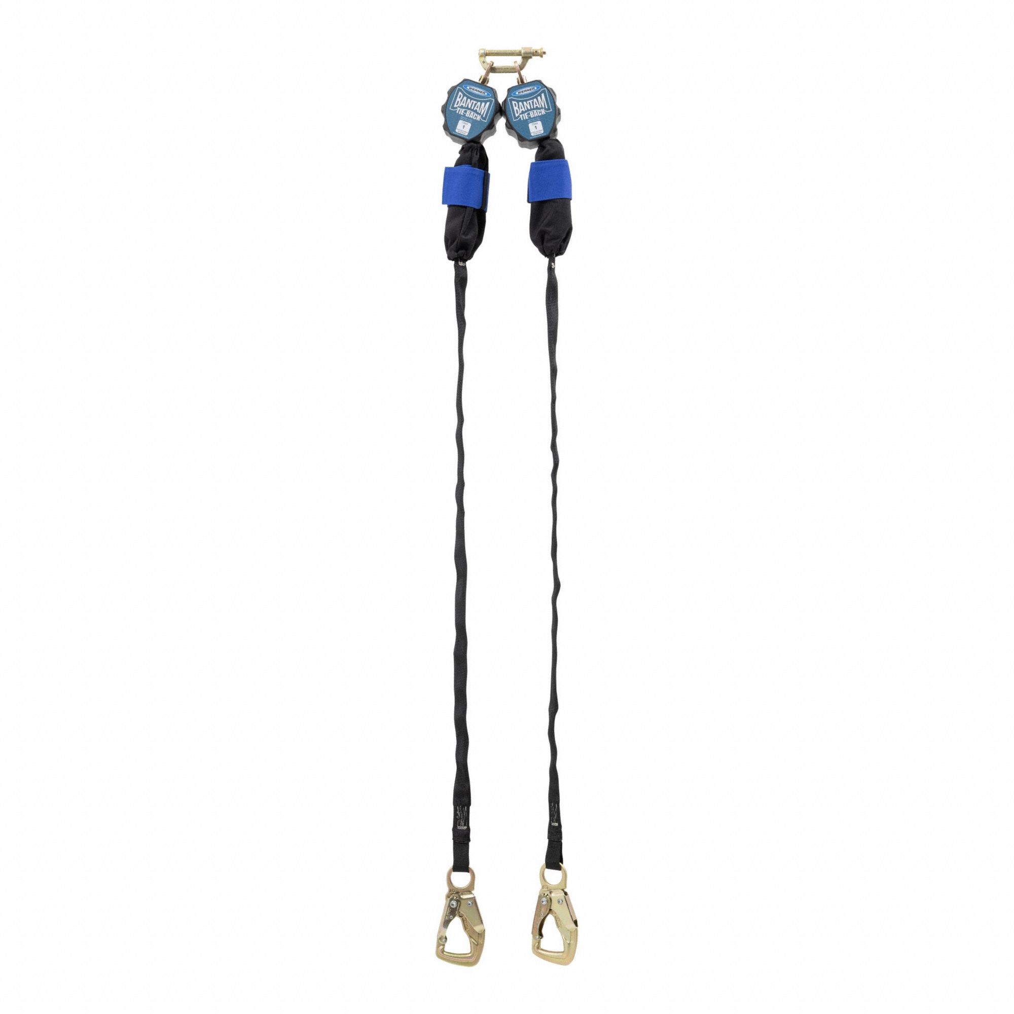 Self-Retracting Lifelines: Steel Tie-Back Anchor, Harness Steel Quick-Connect, 2 legs, R4300