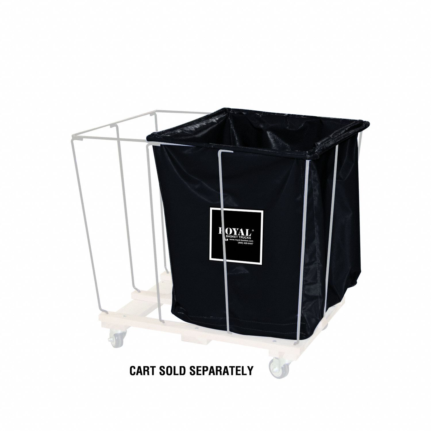 Drop-In Divider: Vinyl Liner, Black, 10 bu Truck Capacity, 24 in Overall Lg