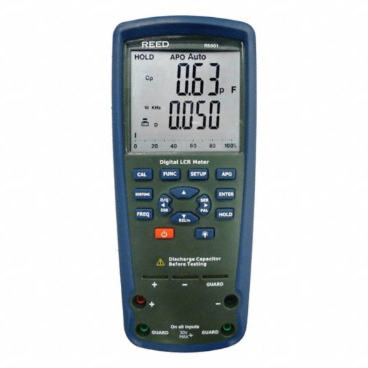 REED INSTRUMENTS, LCR Meter, Handheld Meter, LCR Meter - 824MM3|R5001 ...