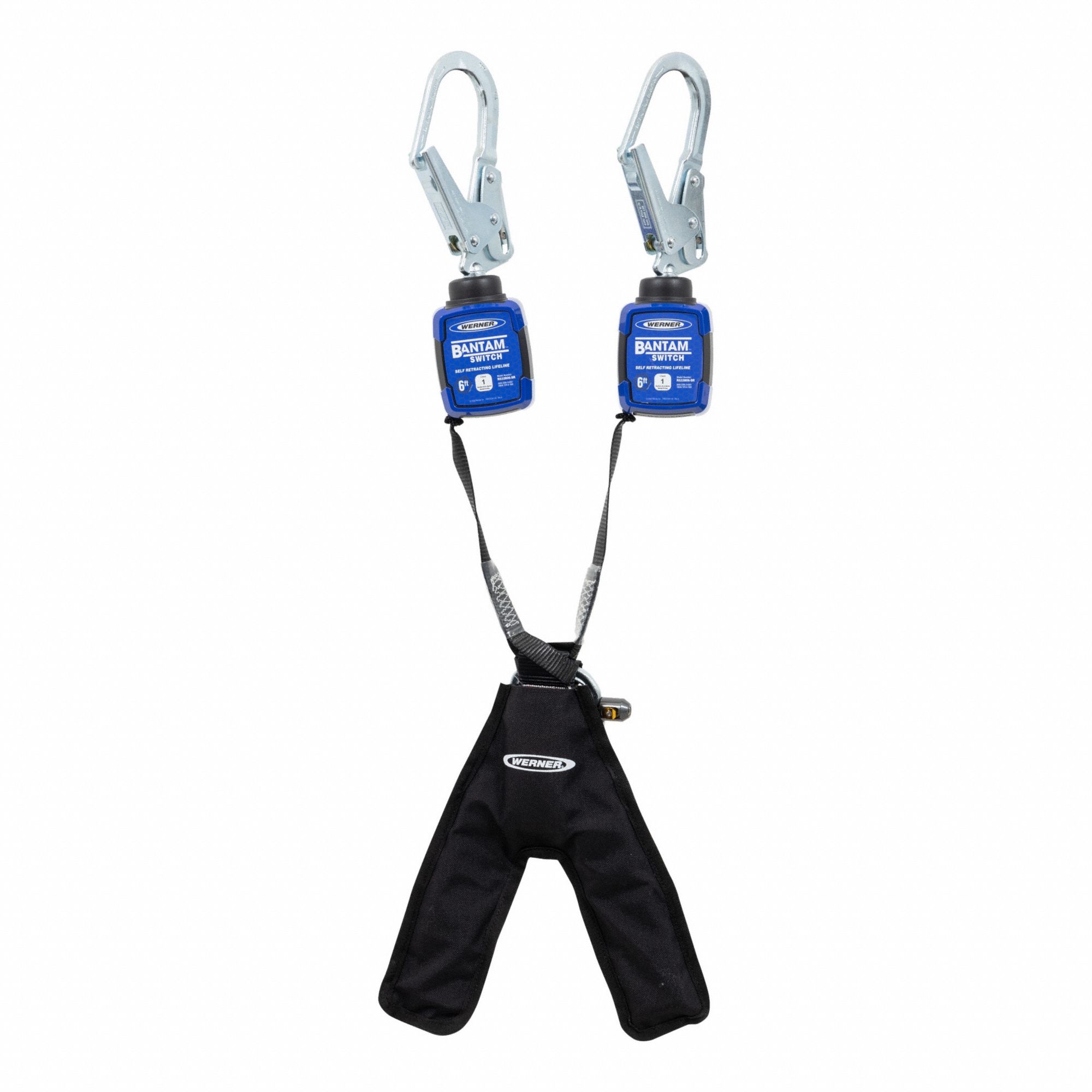 Self-Retracting Lifelines: 2 inSteel Rebar Hook Anchor, Harness Aluminum Quick-Connect, R5308