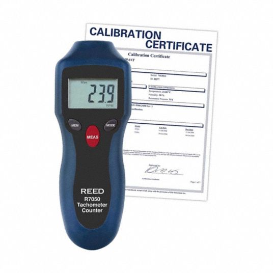 REED INSTRUMENTS, +/-0.05% RPM Accuracy, 0.1 rpm, Compact Photo ...