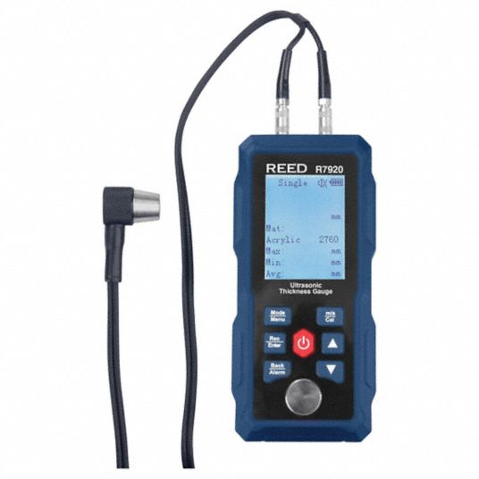REED INSTRUMENTS, Carrying Case/Probe/Ultrasonic Couplant Gel/USB Cable, Ultrasonic Thickness