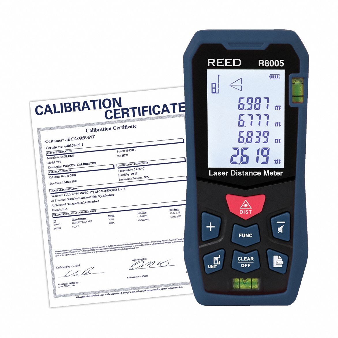 Laser Distance Meter Red LCD