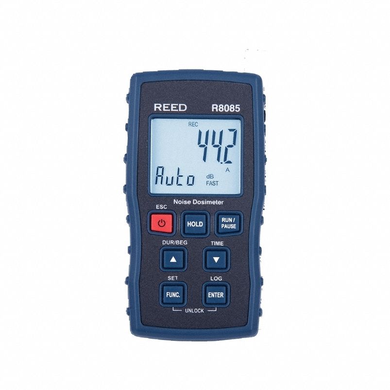 Noise Dosimeter: 35 dB, Included, 35 dB to 130 dB, 31.5 Hz to 8 kHz, NIST, LCD, A/C