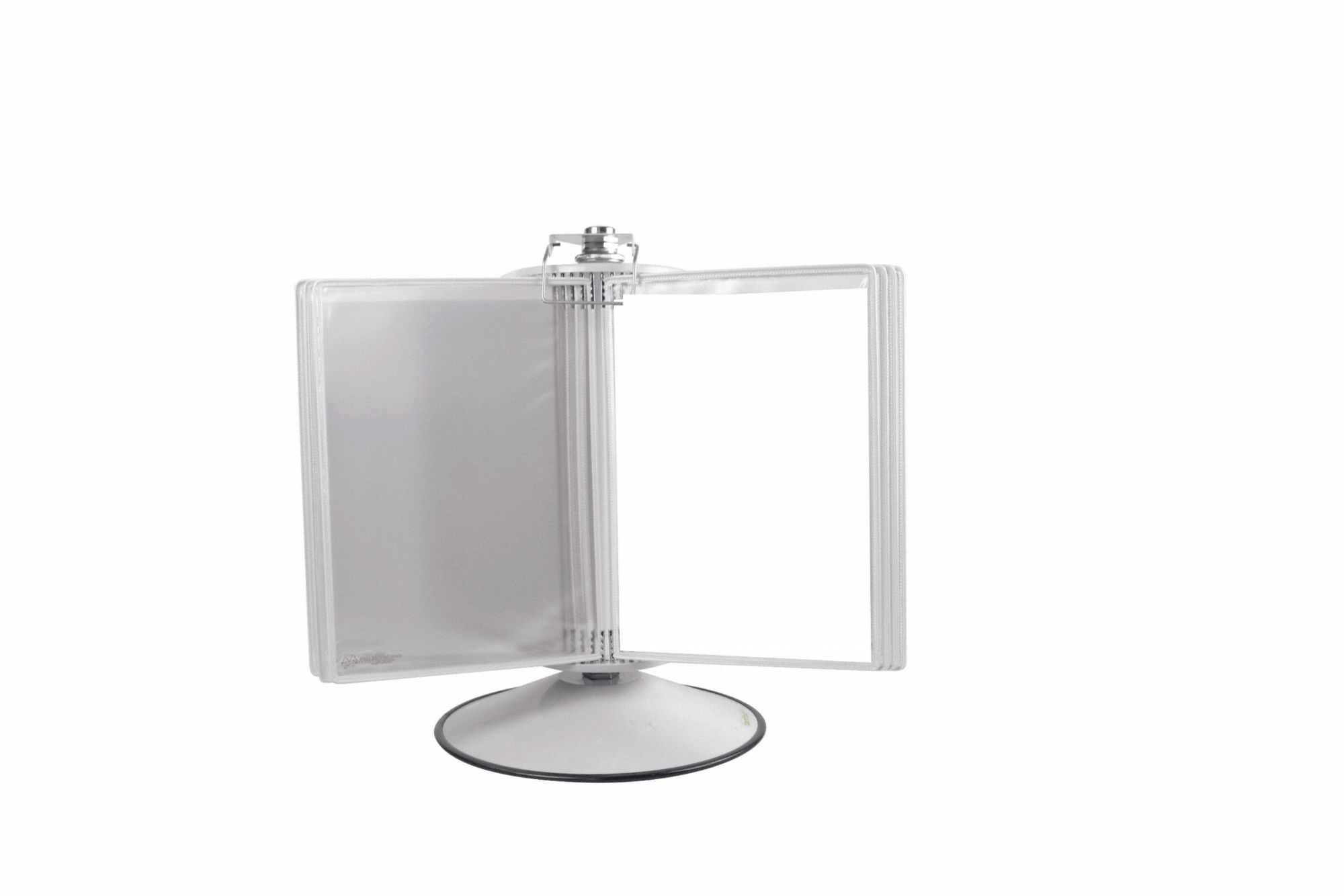 Document Display Kit: Desktop Mount, 18 1/8 in Ht, 18 1/8 in Wd, White, Metal