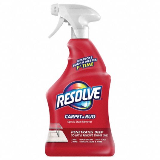 RESOLVE Spot and Stain Remover: Trigger Spray Bottle, 22 oz, Liquid,  Unscented, 12 PK