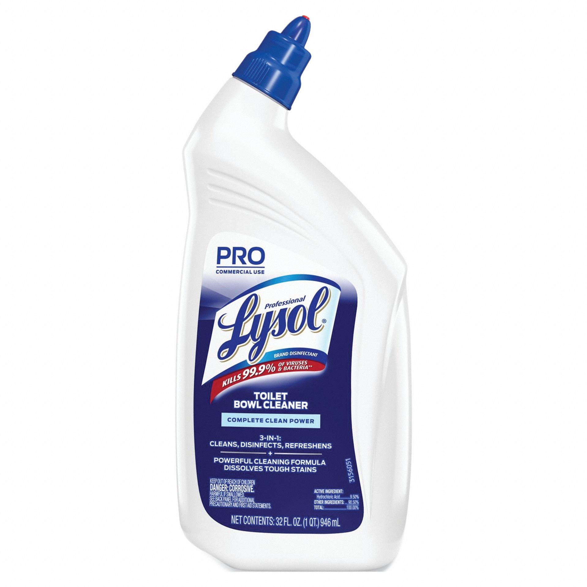 LYSOL, Bottle, 32 oz Container Size, Toilet Bowl Cleaner 49RM14