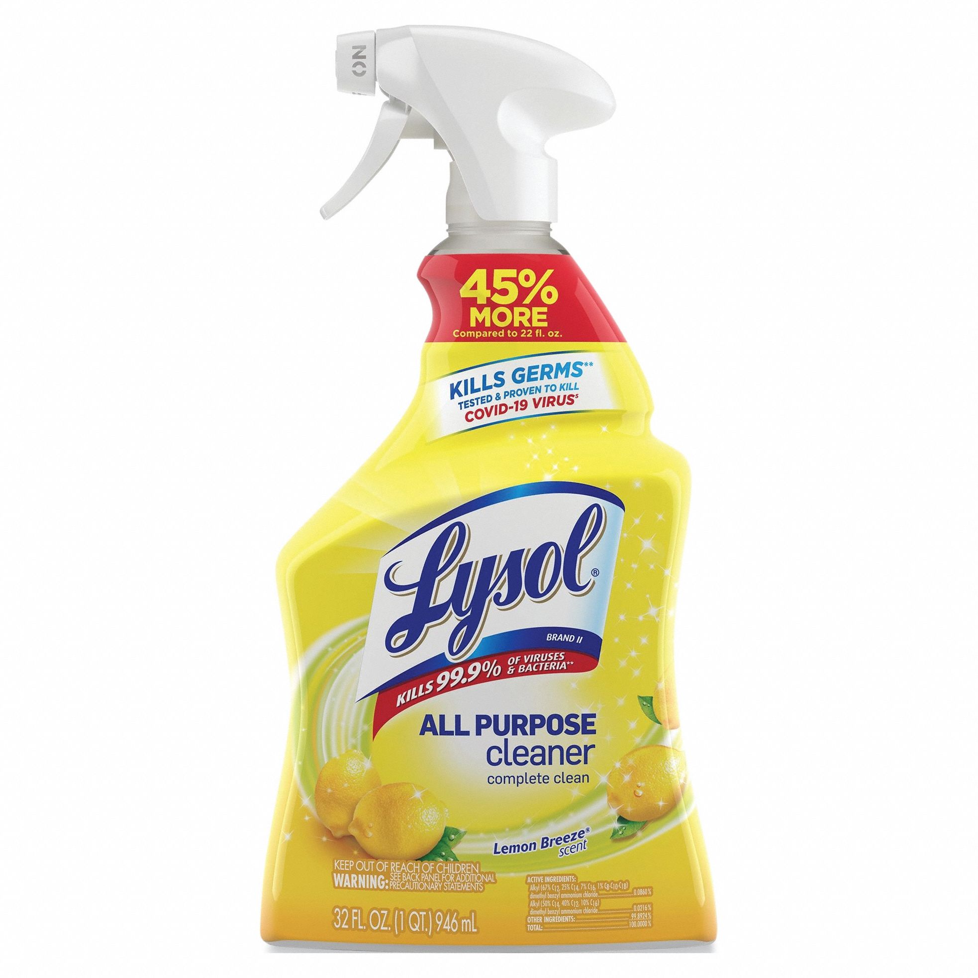 Lysol Rec 85668 Bthrm Cleaner, 22oz, Cool Spring BRZ, PK12