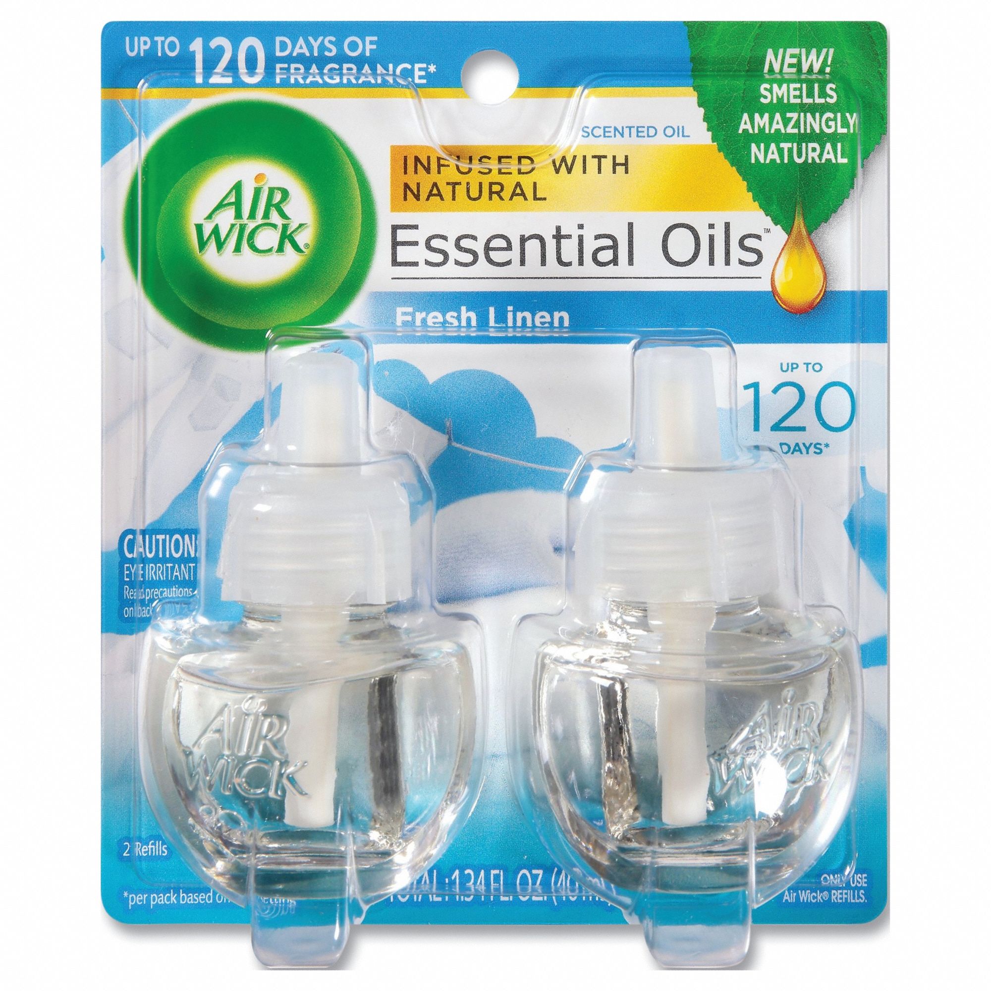 AIR WICK, Snuggle Fresh Linen, Oil Based Air Freshener Refill 42NZ36