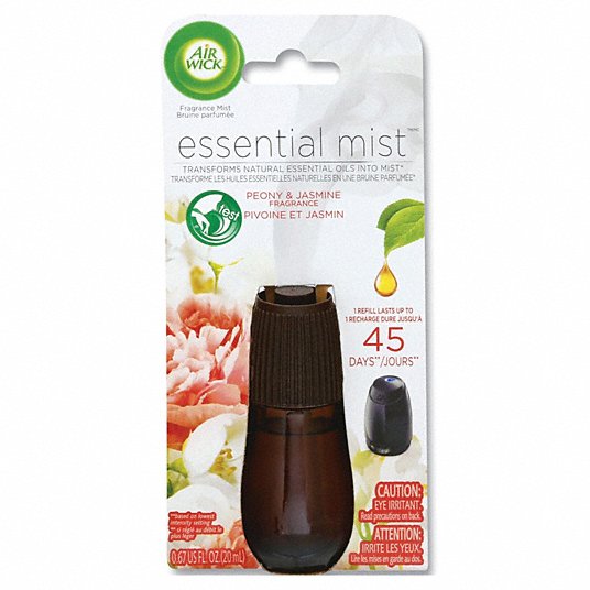 AIR WICK, Essential Mist™, 4 oz Container Size, Liquid Air Freshener Refill  - 453H67