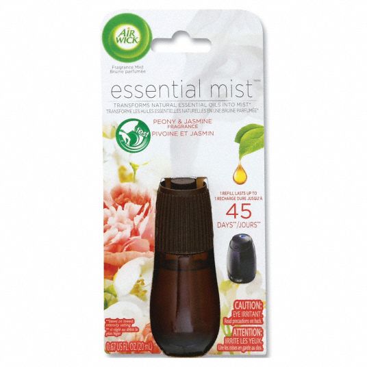 AIR WICK, Essential Mist™, 4 oz Container Size, Liquid Air Freshener Refill  - 453H67