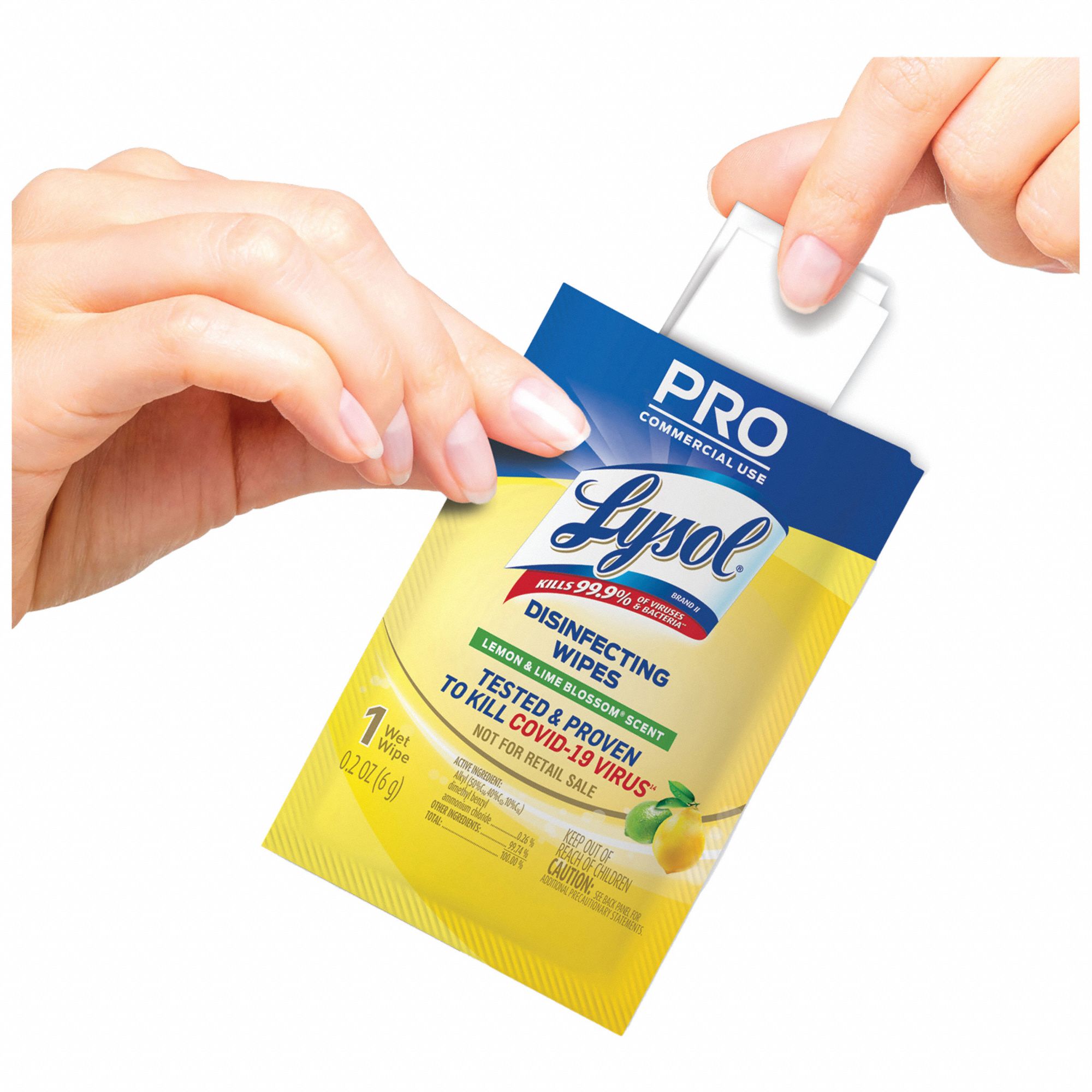LYSOL Disinfecting Wipes Packet, 300 ct Container Size, Ready to Use