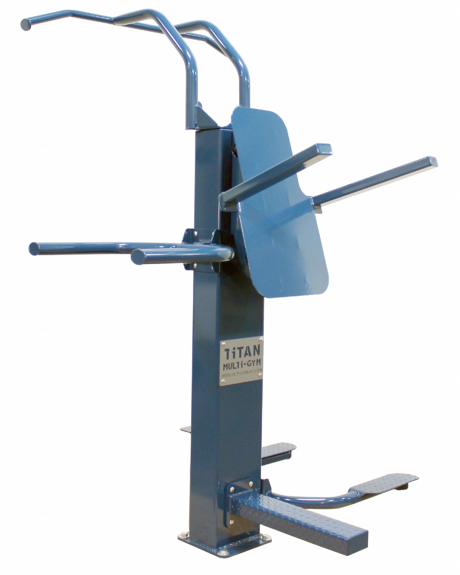 Workout Station: 85 in Overall Ht, 57 in Overall Lg, 54 in Overall Wd, Blue