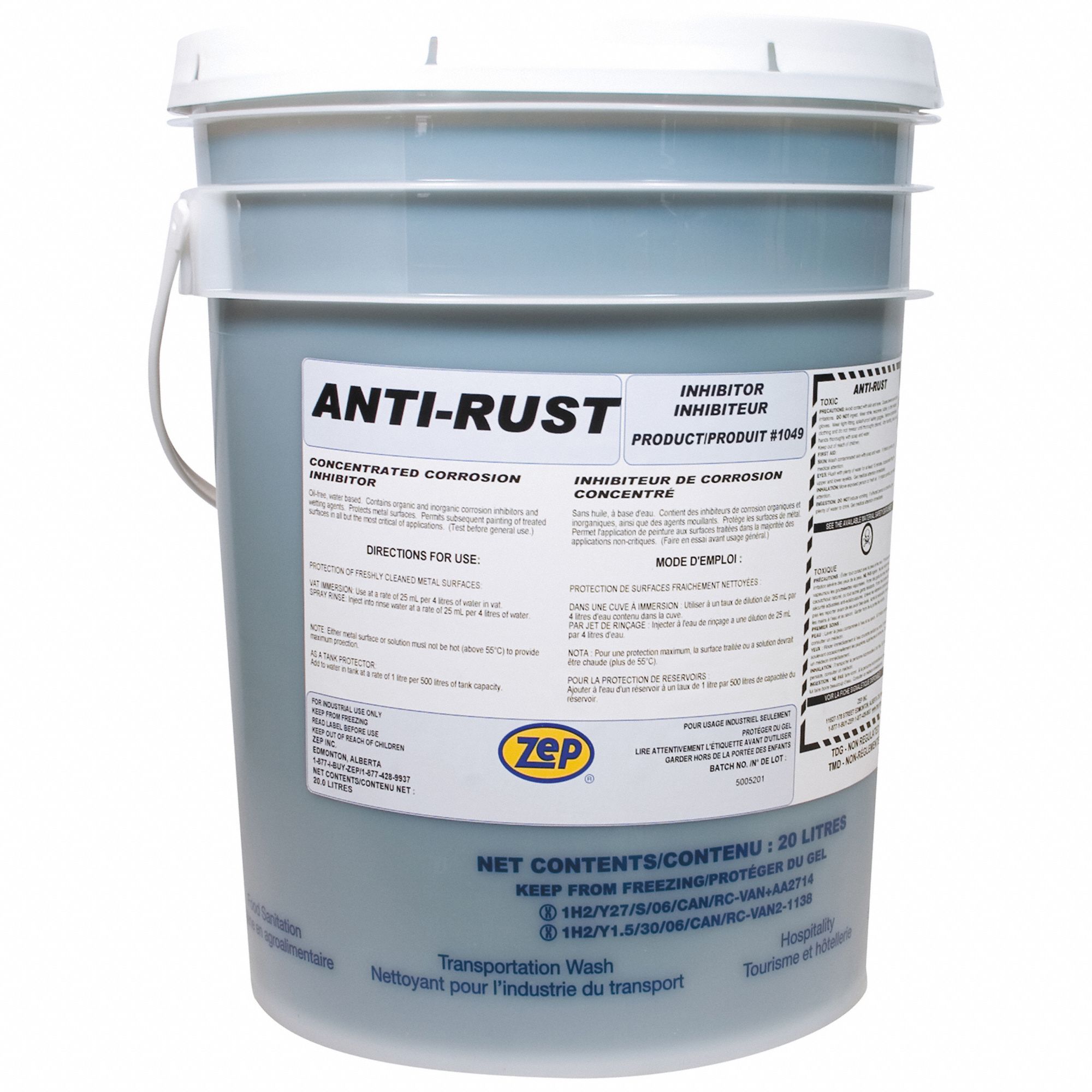 ZEP ANTIRUST,CORROSION INHIBITOR,20 L Corrosion Inhibitors