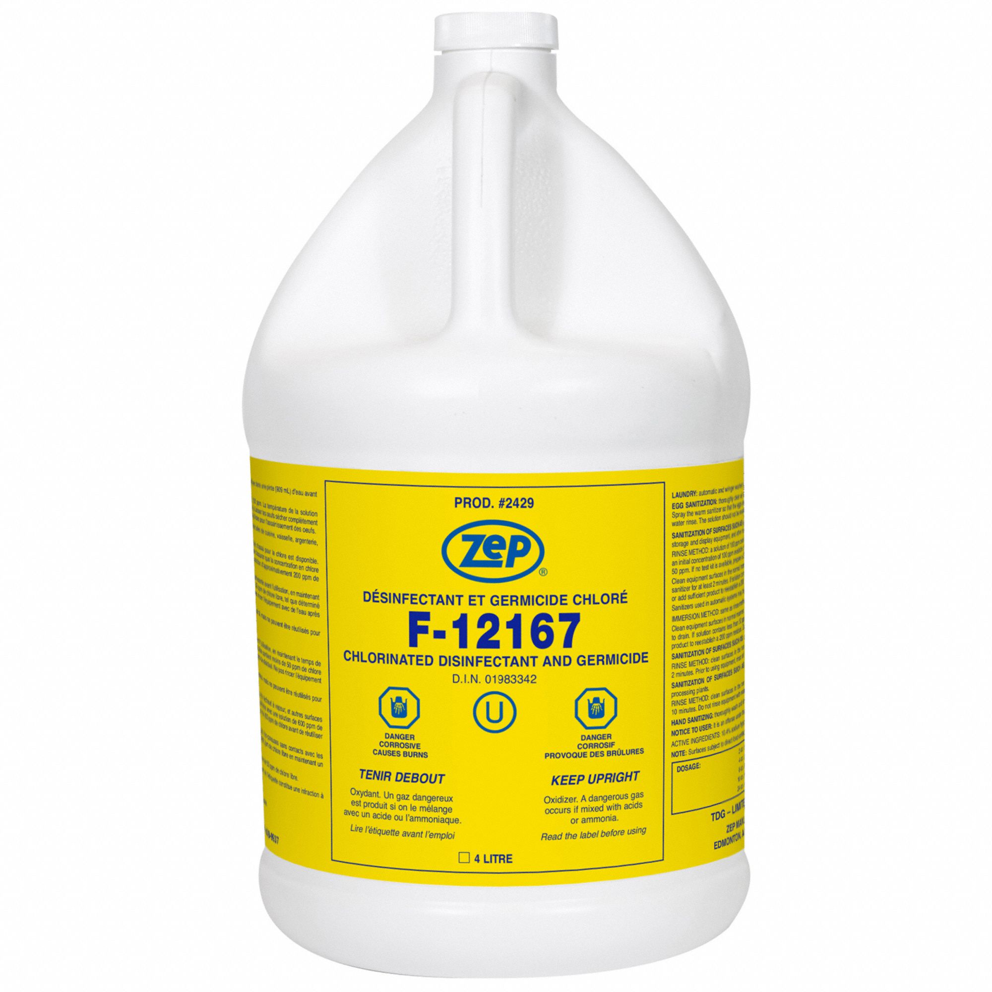 DISSIFENCTANT CLEANER,JUG,1 GAL,10.75 LB