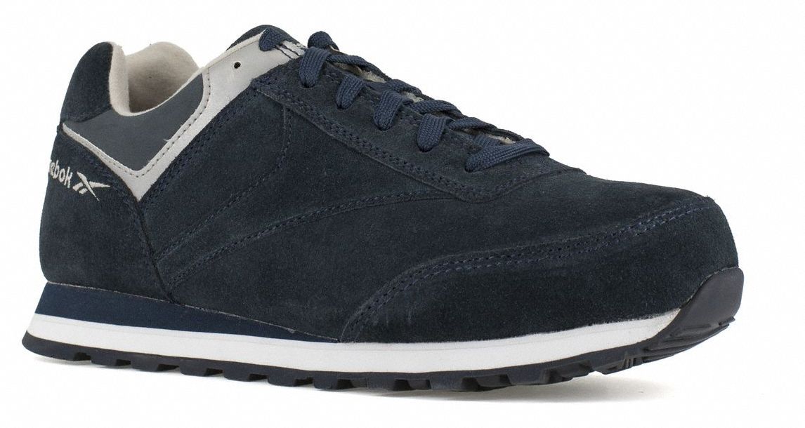 Athletic Shoe: Women's, Size 9, W, Navy, Steel Toe Cap, Removable Insole