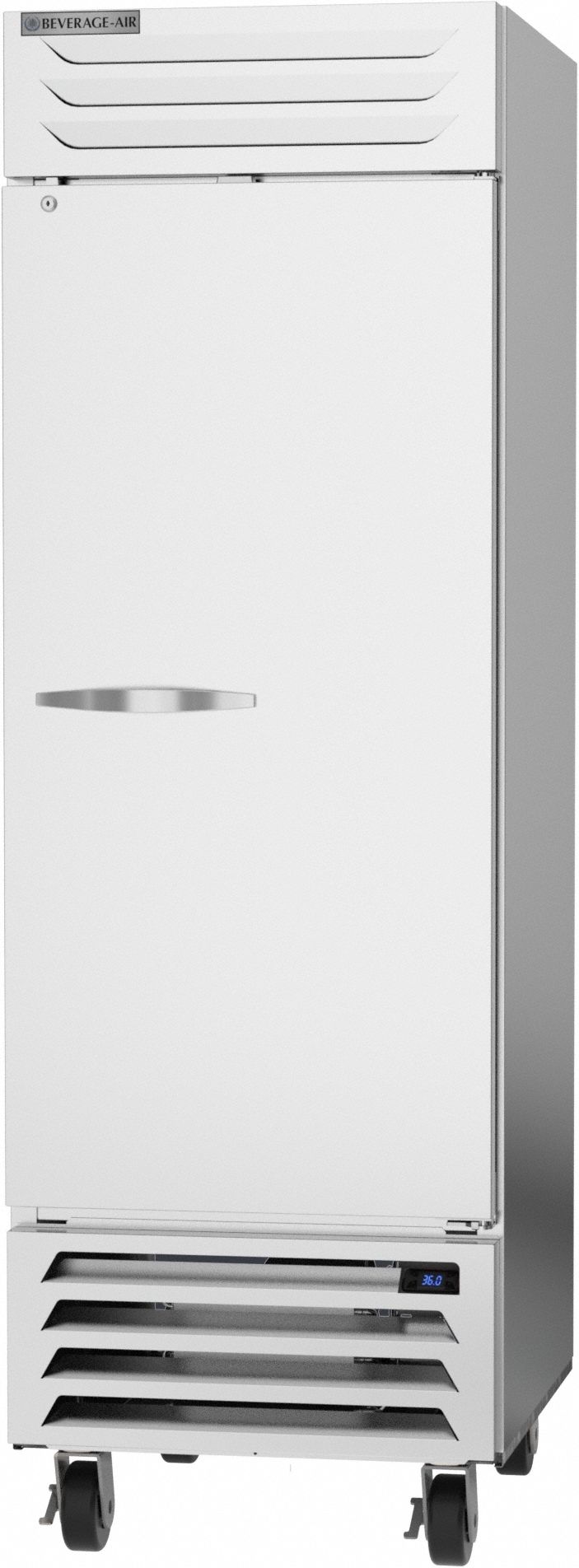 Refrigerator: Silver, 23.1