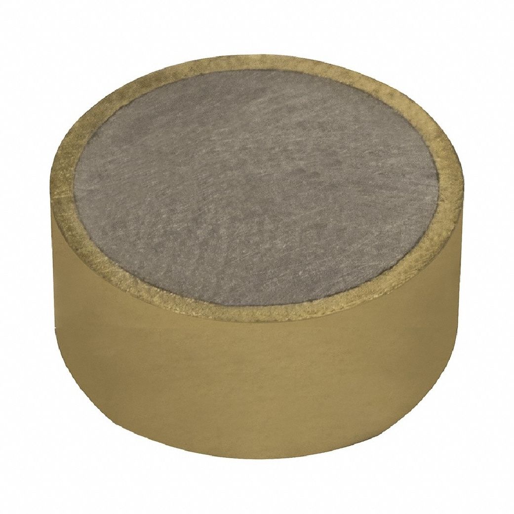 Rare Earth Magnet: Neodymium, 1/2 in Outside Dia, 0.25 in Thick, Shielded Magnet, Encased