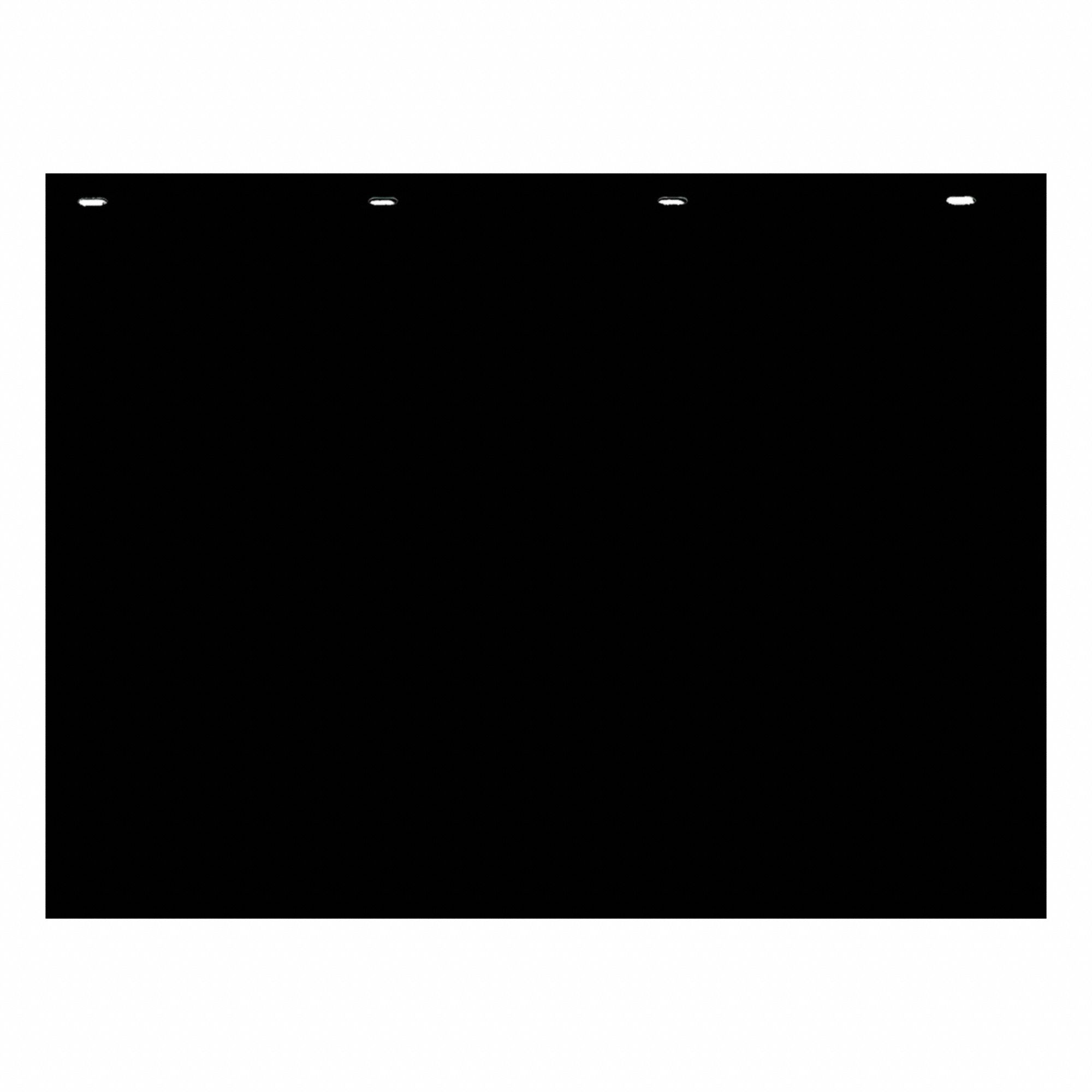 Mudflaps: Polymer, 18 in Ht, 24 in Wd, 5/32 in Thick, Black, 1 PR