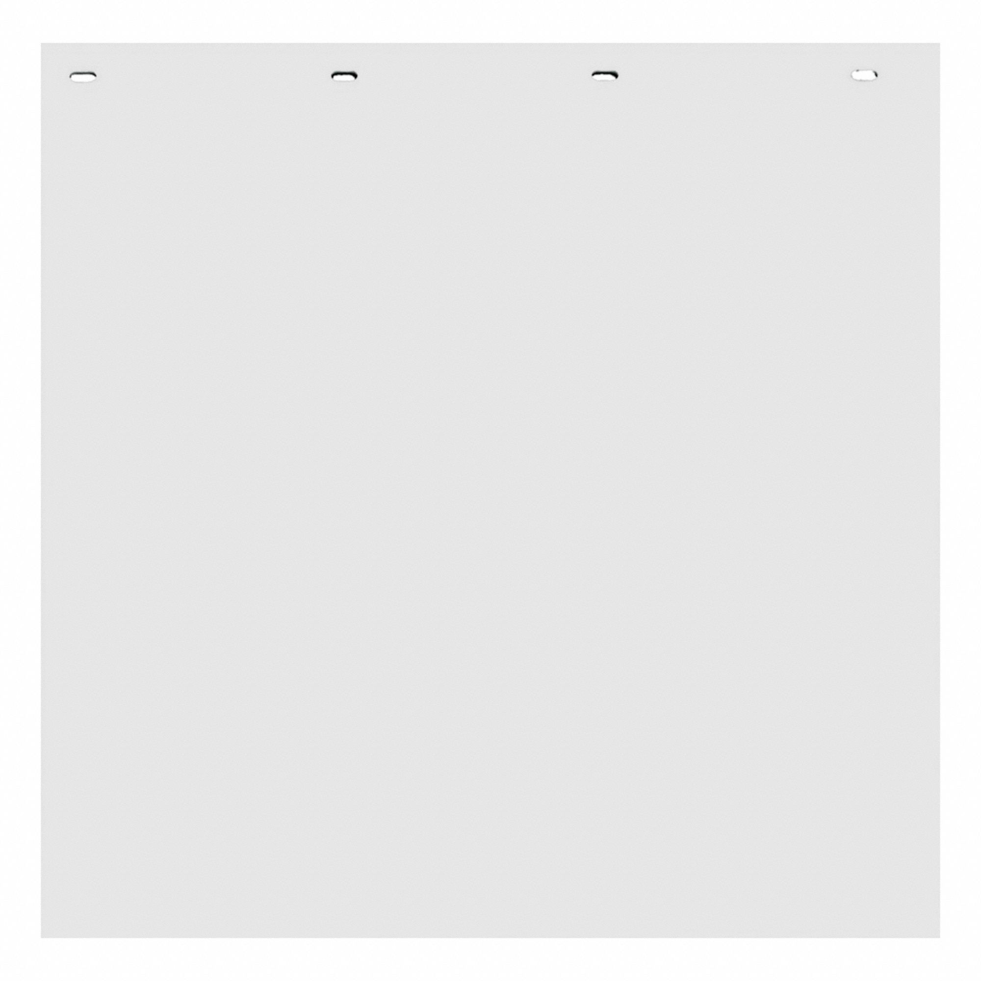 Mudflaps: Polymer, 24 in Ht, 24 in Wd, 5/32 in Thick, White, 1 PR