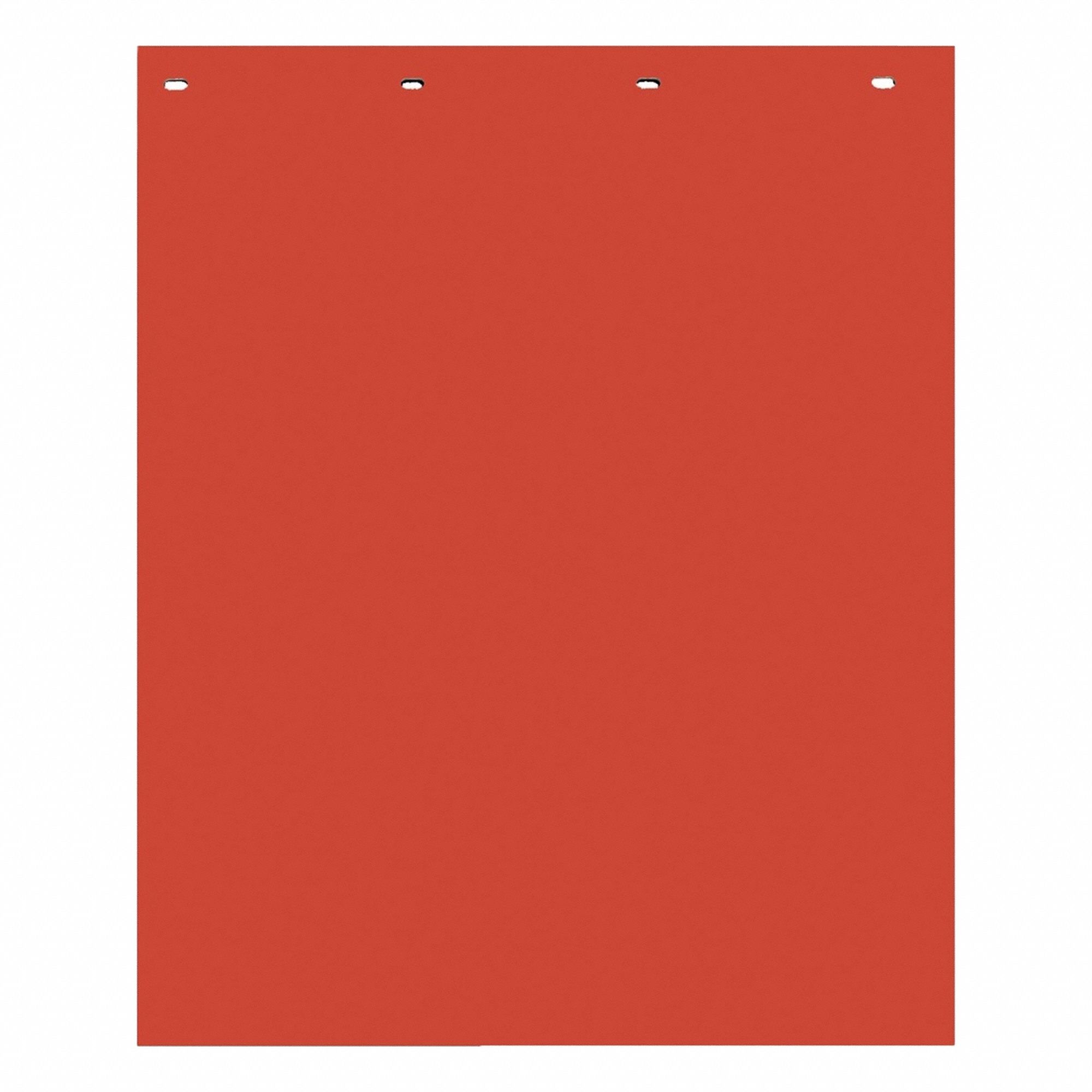 Mudflaps: Polymer, 30 in Ht, 24 in Wd, 5/32 in Thick, Red, 1 PR