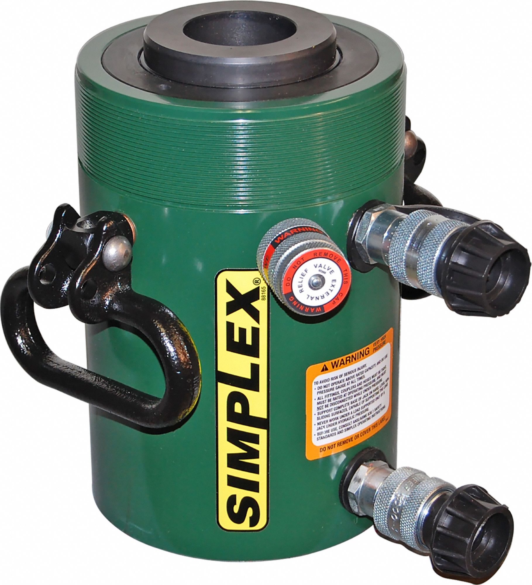 Hollow Hydraulic Ram: 36 ton Nominal Capacity, 7 in Nominal Stroke Lg, 1.31 in, RCD