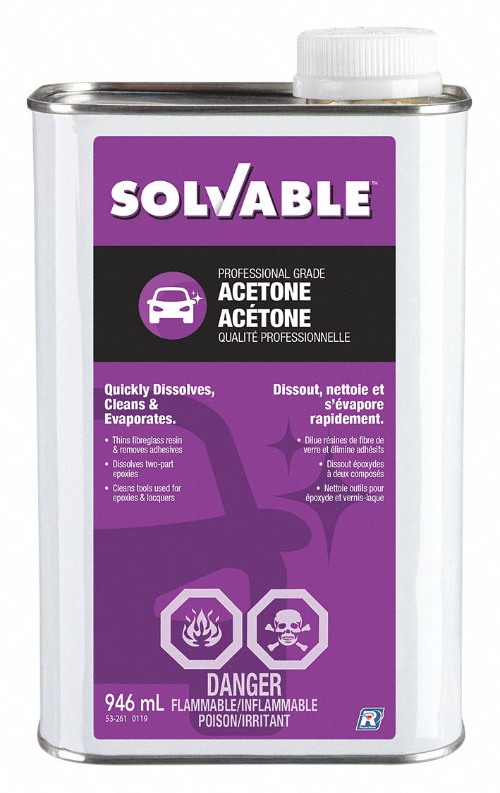 ACETONE, SOLVENT/THINNER, 946 ML