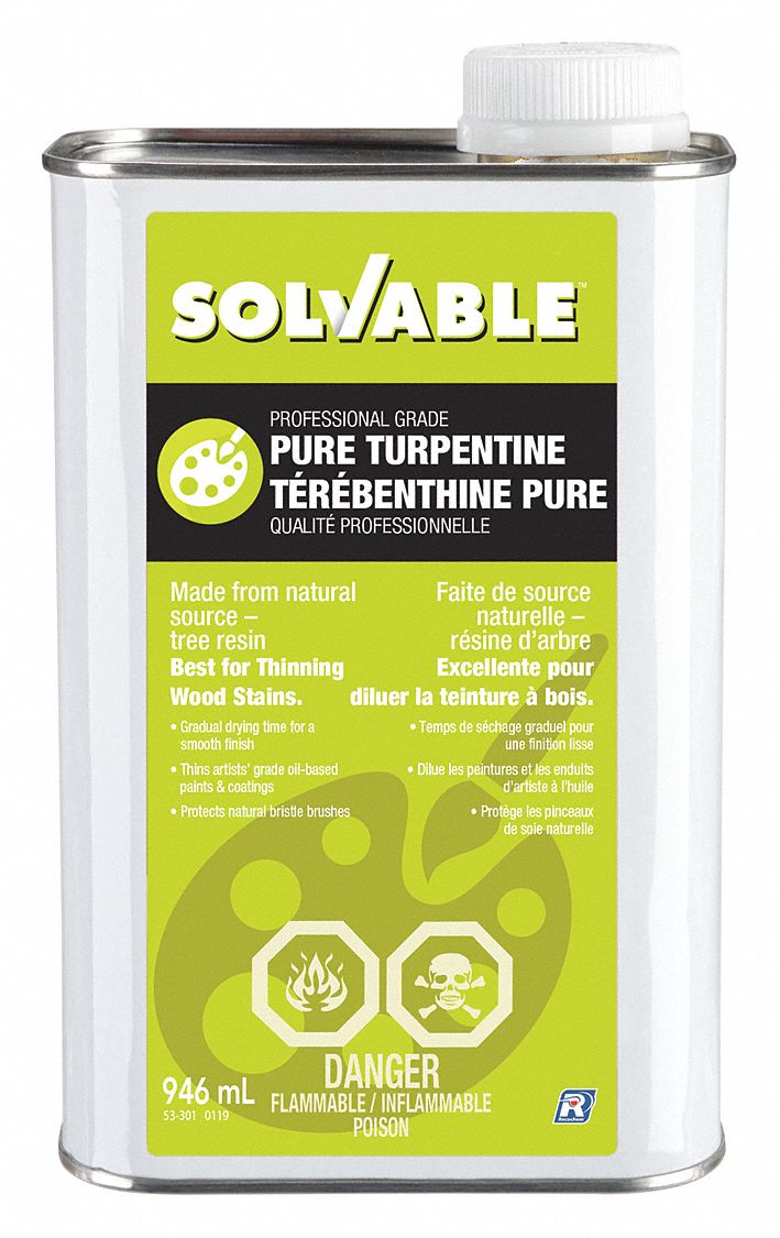 PURE TURPENTINE, THINNER/SOLVENT, 946 ML