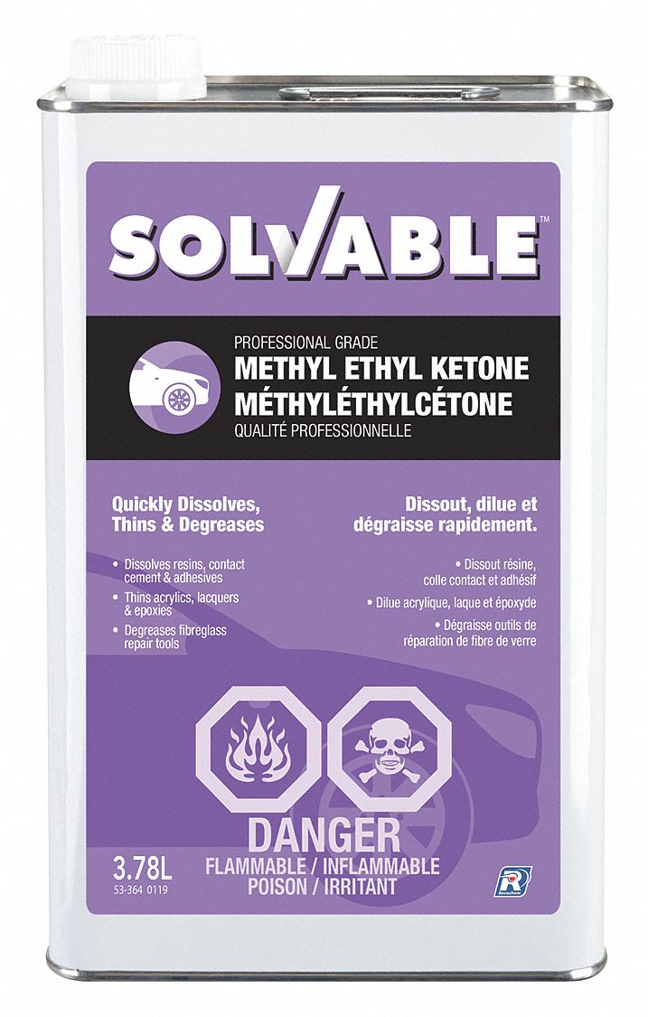 METHYL ETHYL KETONE (MEK), SOLVENT, 3.78 LITRES