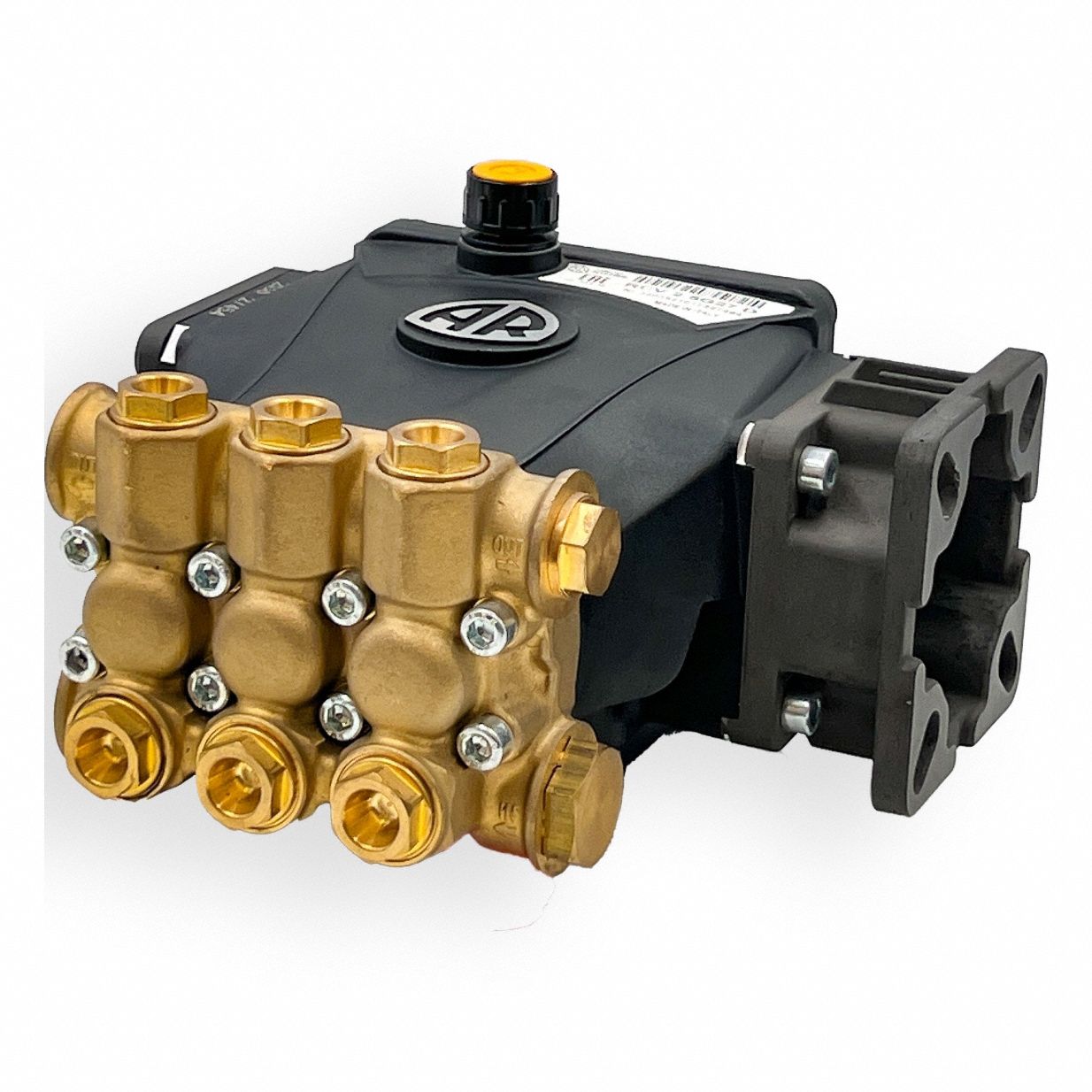 A.R. NORTH AMERICA Pump: Direct-Mount, 2.5 gpm Max. Flow Rate, 3, 400 RPM Max. Motor Speed, 1/2 in